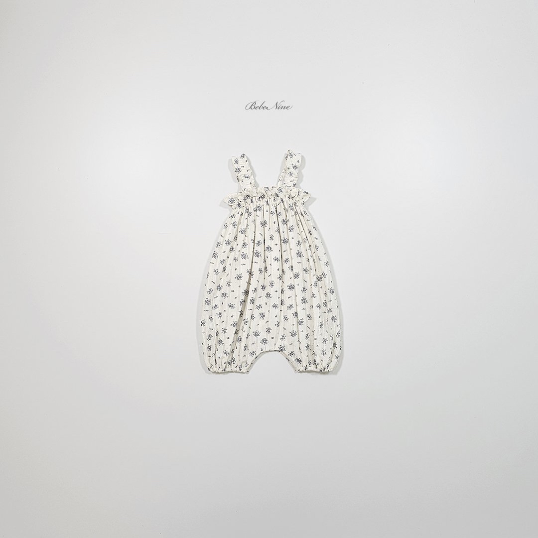 ☀️預訂 韓國直送☀️🇰🇷Bebenine兩色花卉荷葉邊吊帶連身服