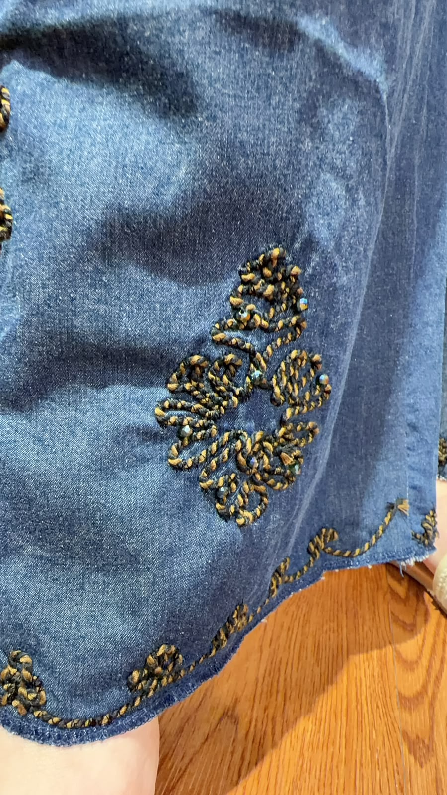 PKT 2636 Blue Emb. Jeans
