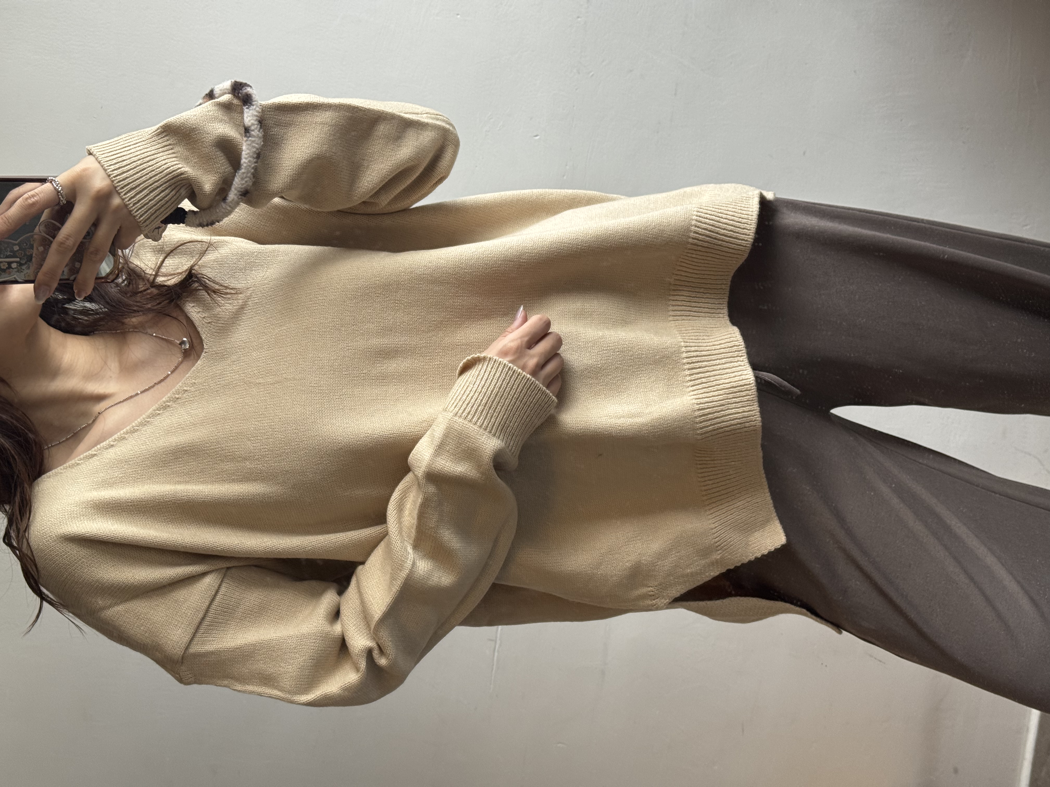 特貨 淨色針織top 