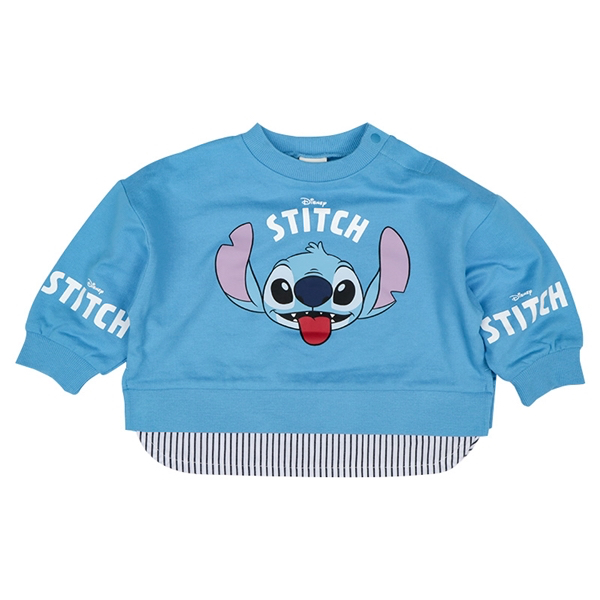 🇯🇵預訂 日本直送🇯🇵史迪仔印花條紋假兩件毛圈衛衣