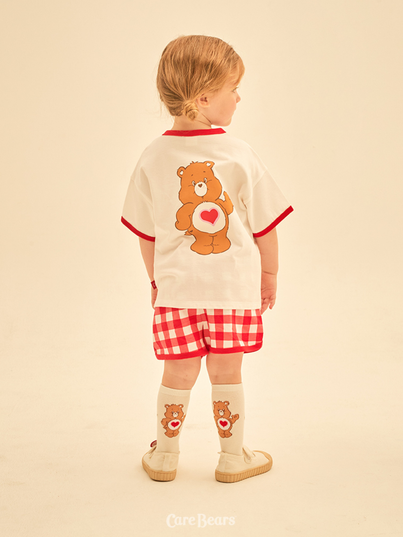 ☀️預訂 韓國直送☀️🇰🇷正版Care Bears兩色溫柔小熊印花格紋上下套裝