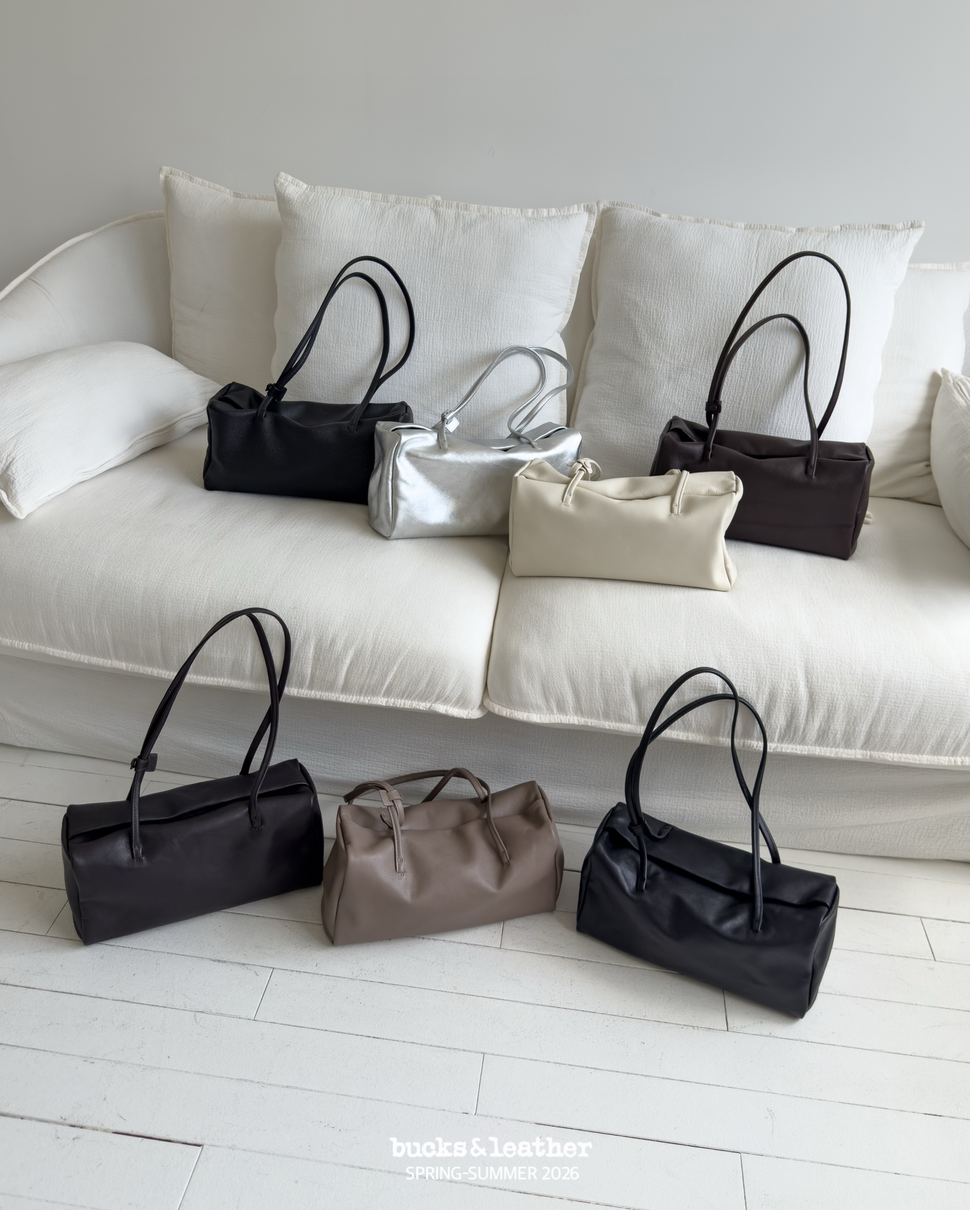 【26SS 】預訂_Brick Shoulder Bag By Bucks & leather