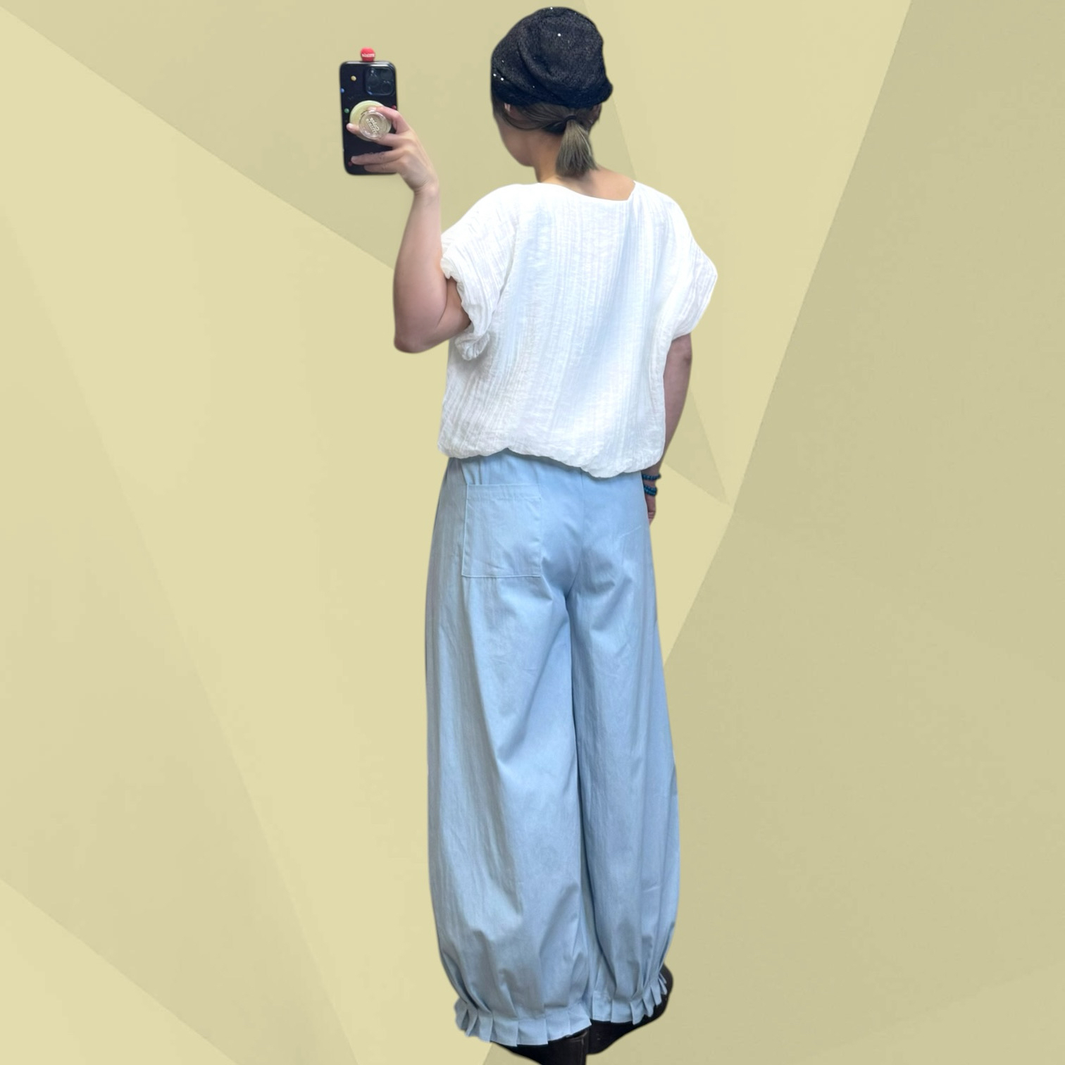 221136 麻雀泡泡手袖Tee