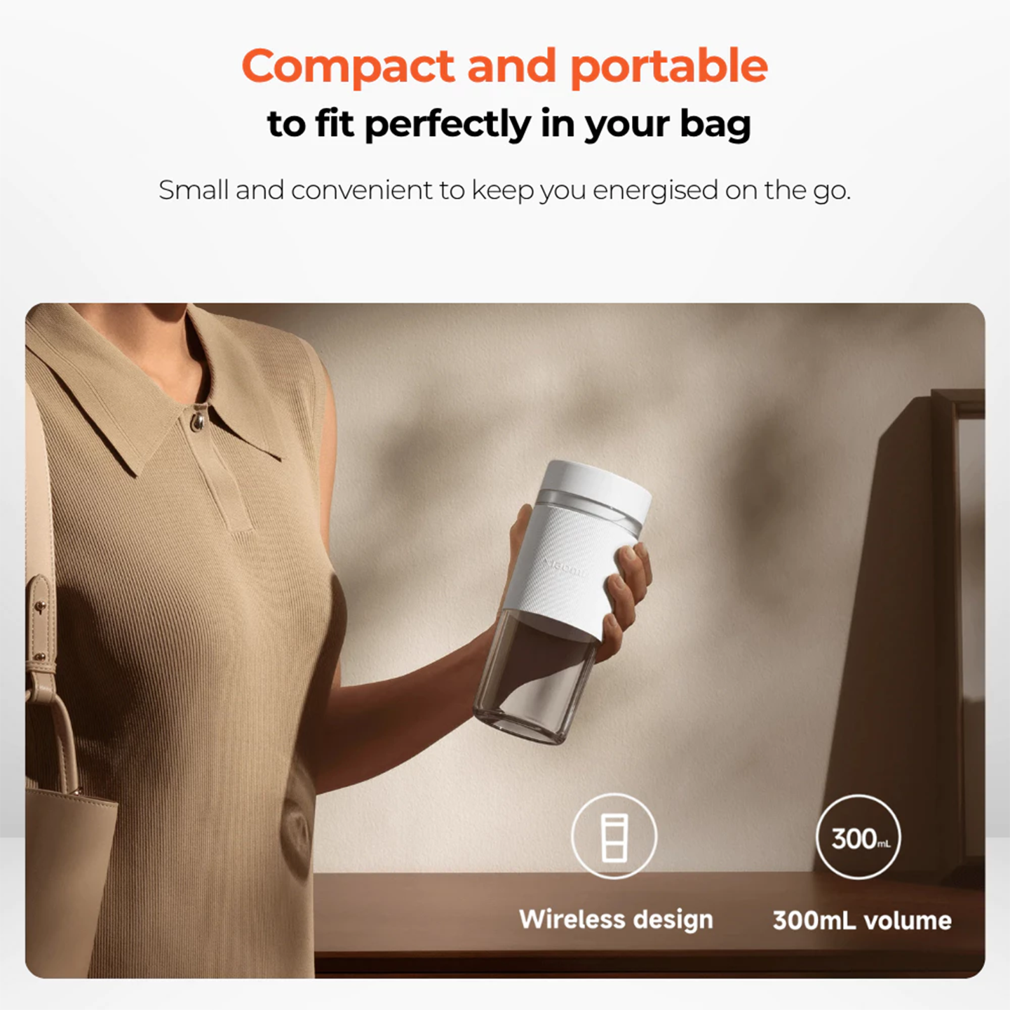 Xiaomi Portable Wireless Blender Smoothie Cup (BHR9223GL)