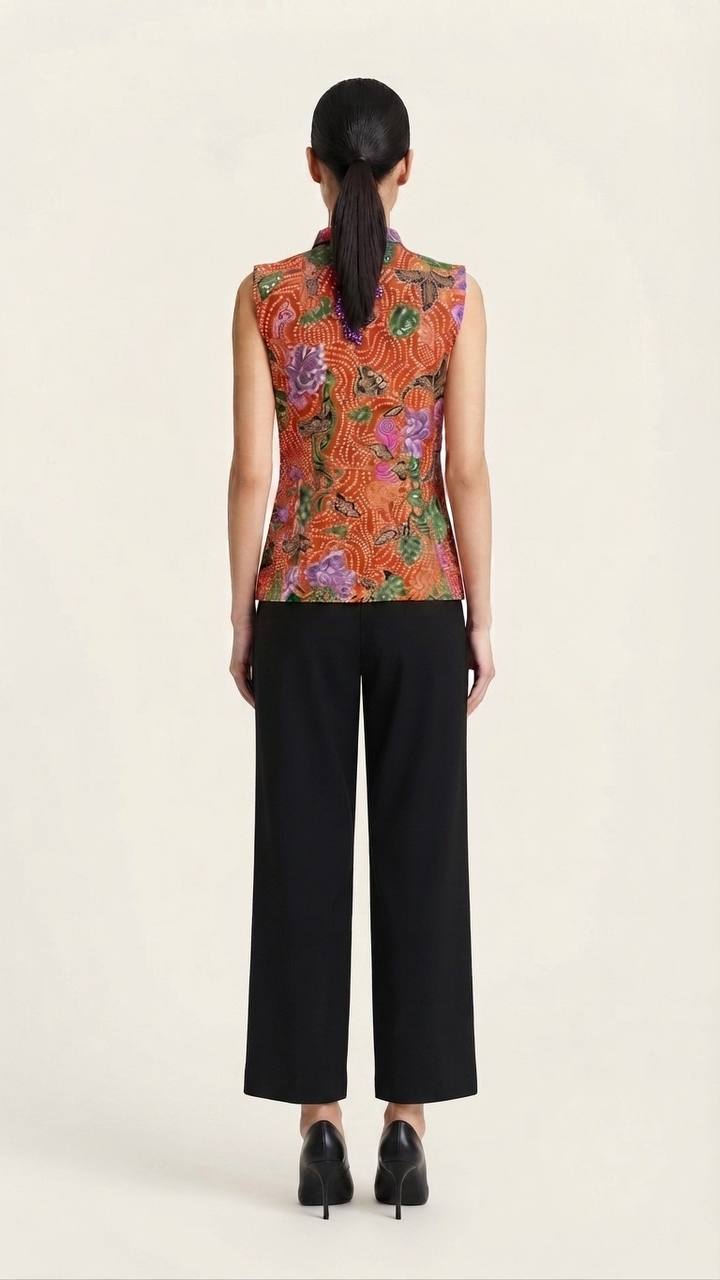 T2488 - Mekar Malam Sleeveless Batik Vest 