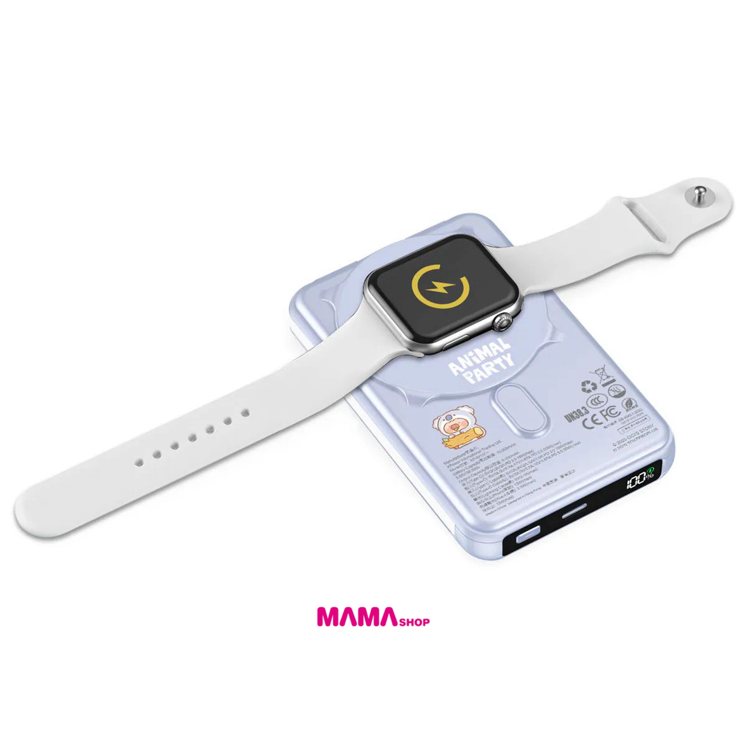 罐頭豬LuLu🐷M10C+ 6合1 10000mAh多功能迷你20W PD3.0+ 磁吸無線快充移動電源 (樹熊)