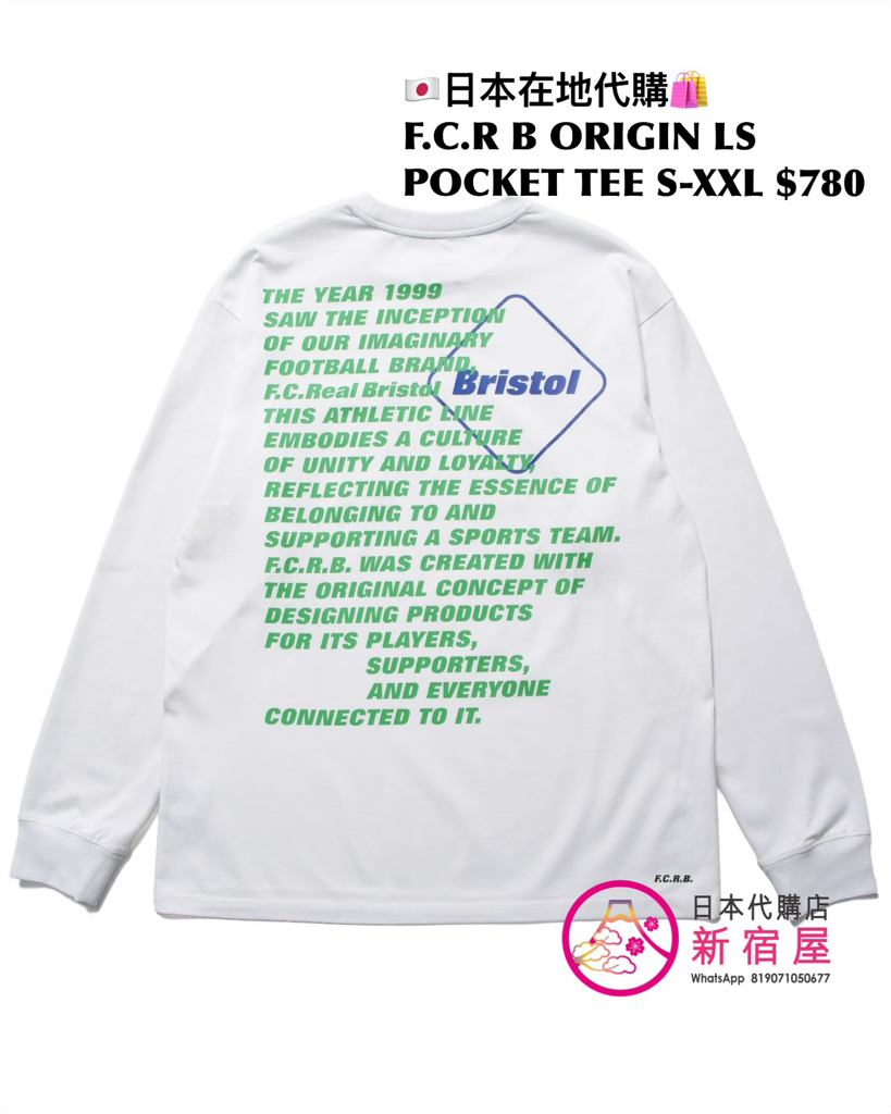 F.C.REAL BRISTOL SPIRIT LS TEE/ SHADOW EMBLEM LS TEE/ 56STARS LS TEE/ ORIGIN POCKET LS TEE