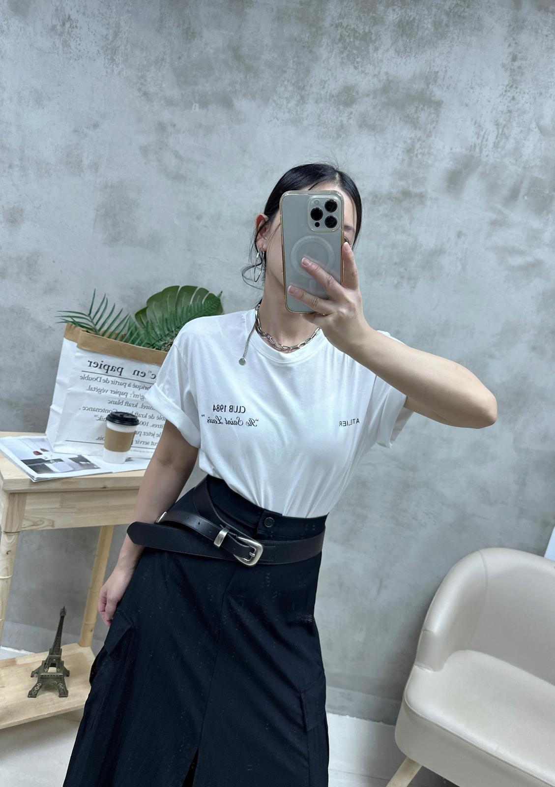 Q12 風褸料雙袋半裙