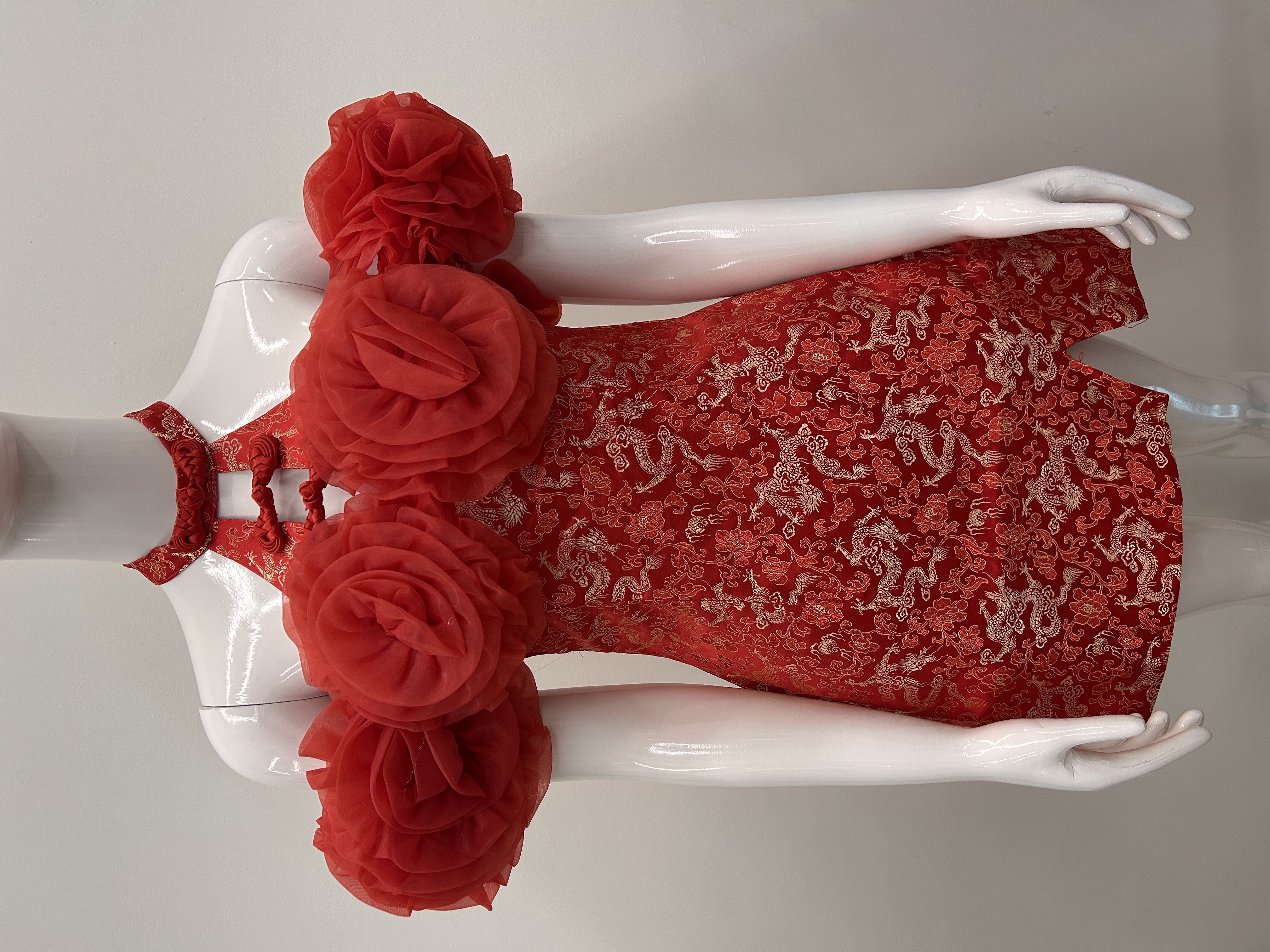 586.WB Off Shoulder Flower Dress