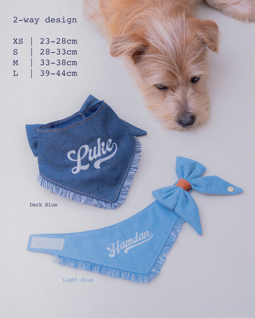寵物刺繡Denim Bib 