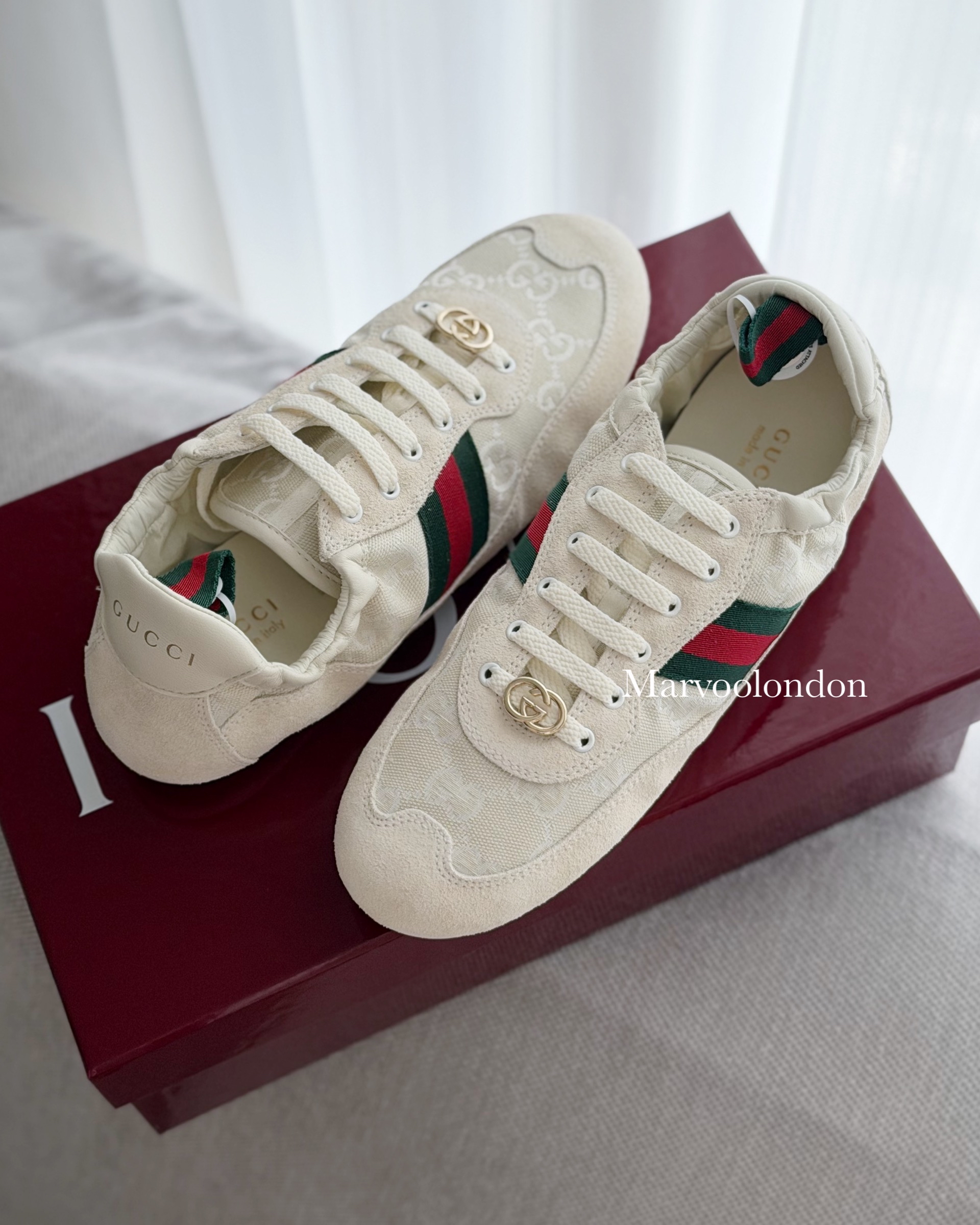 斷碼特價✨訂貨🍒 Gucci suede sneaker   輕身易襯🥰 🔖Size 37 38.5 41