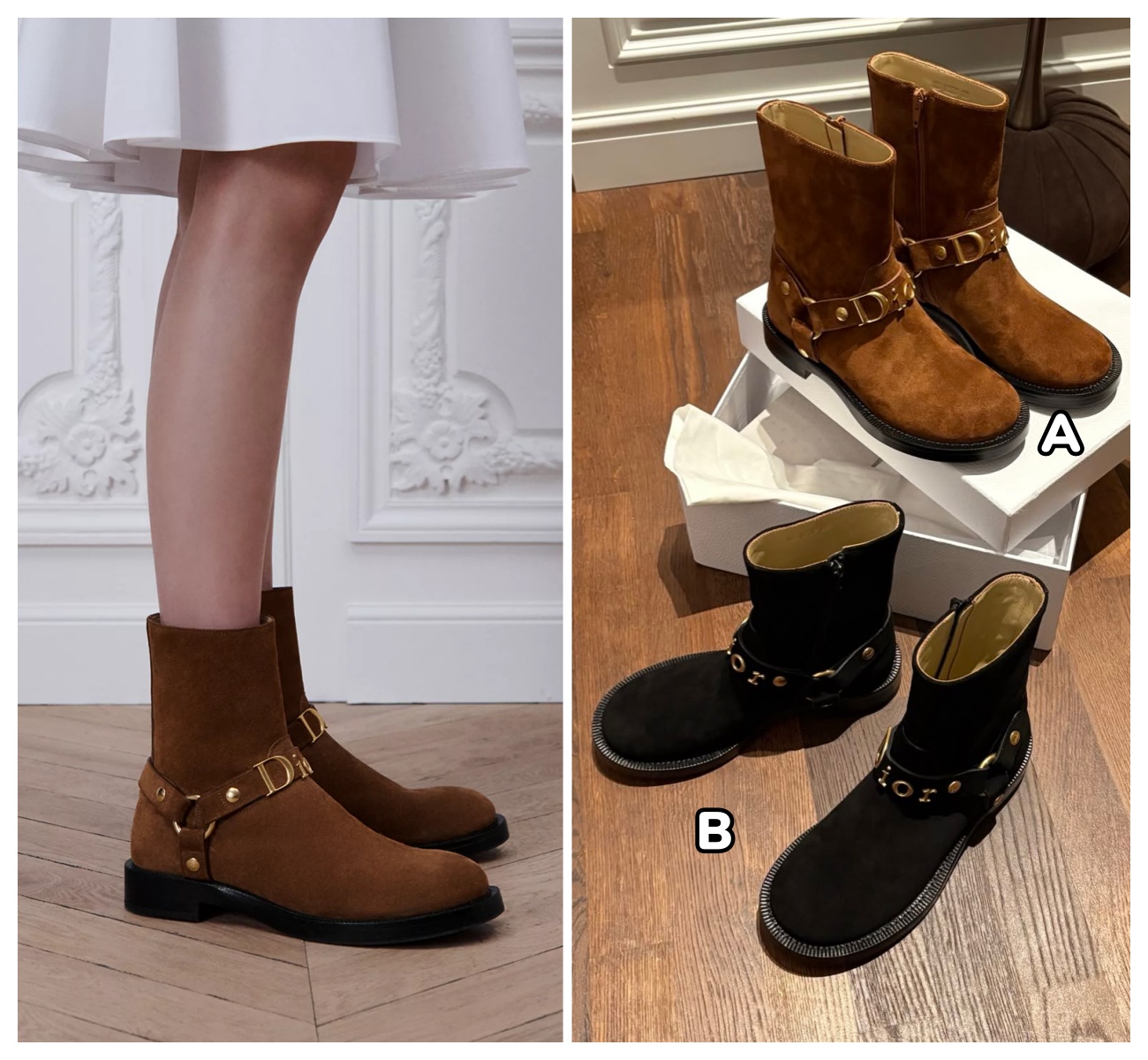 【頂級】Dior Bolt Ankle Boot 踝靴（絨面）