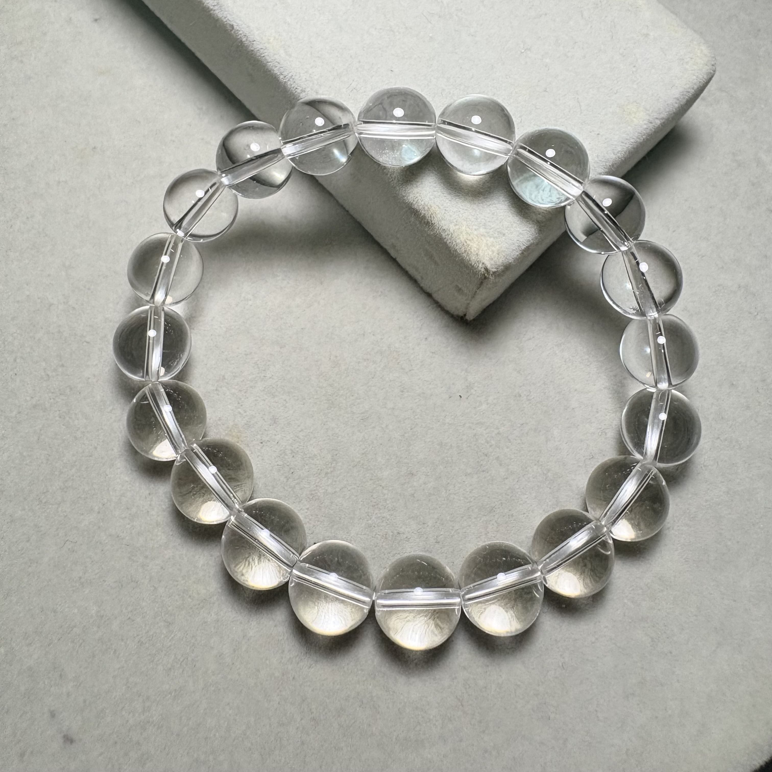 10mm白水晶天然晶石手串No.S4388