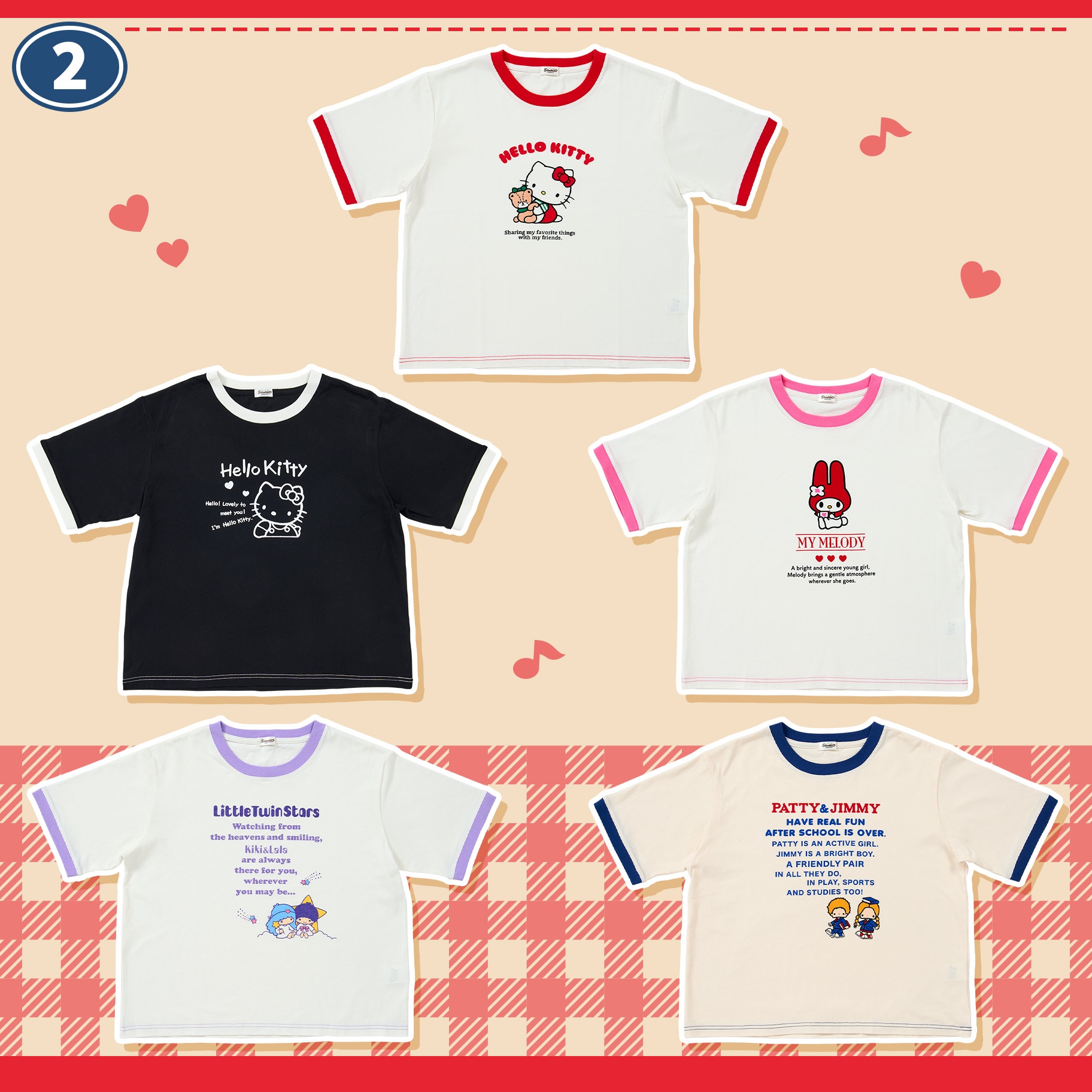 🌸 【預訂】"Sanrio Forever" series - No.2-短袖 Tee