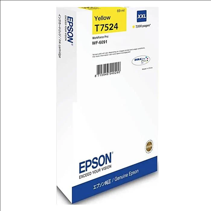 Epson T752 Original Genuine Ink BK C13T752190 CY C13T752290 MG C13T752390 YL C13T752490 WF-6091