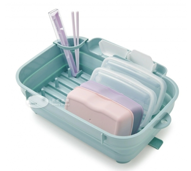 605116/日本製長方摺碟架(盤底付去水位)(藍色)