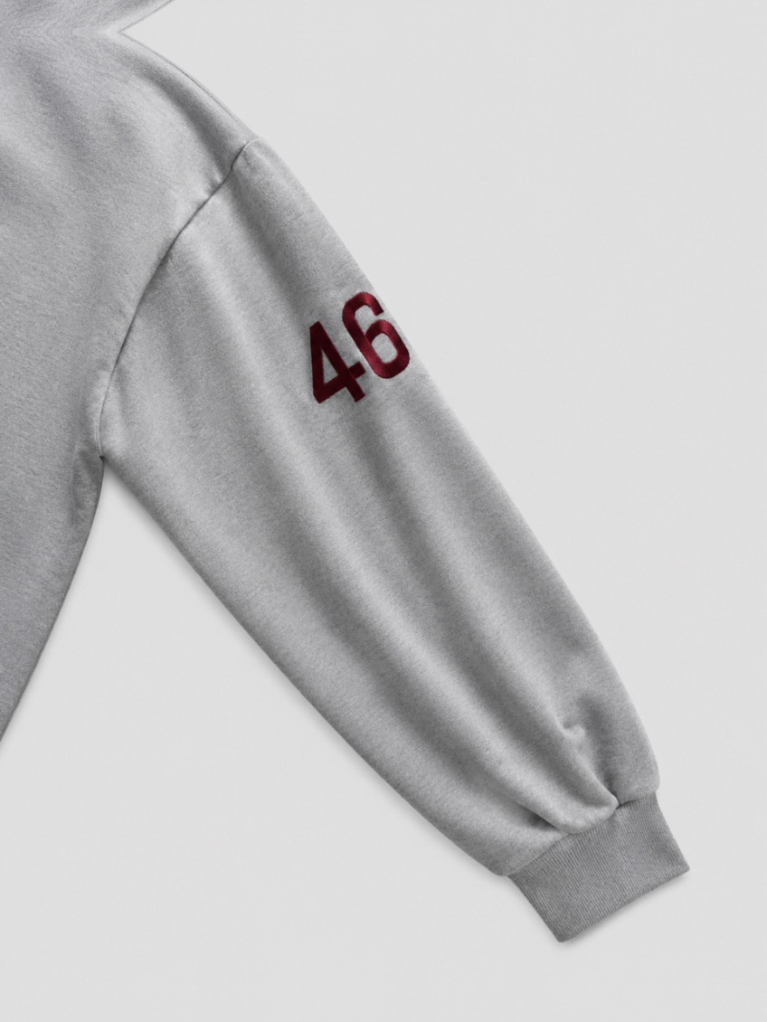 Graphic High-Neck Zip-Up