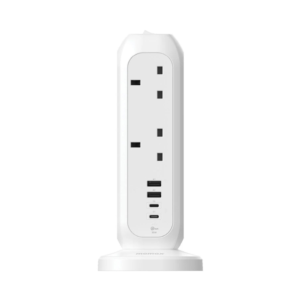 MOMAX 1‑Plug PD35W 11位拖板 US11A｜PD 快充・11 插位・過載保護・家居/辦公必備拖板｜香港行貨
