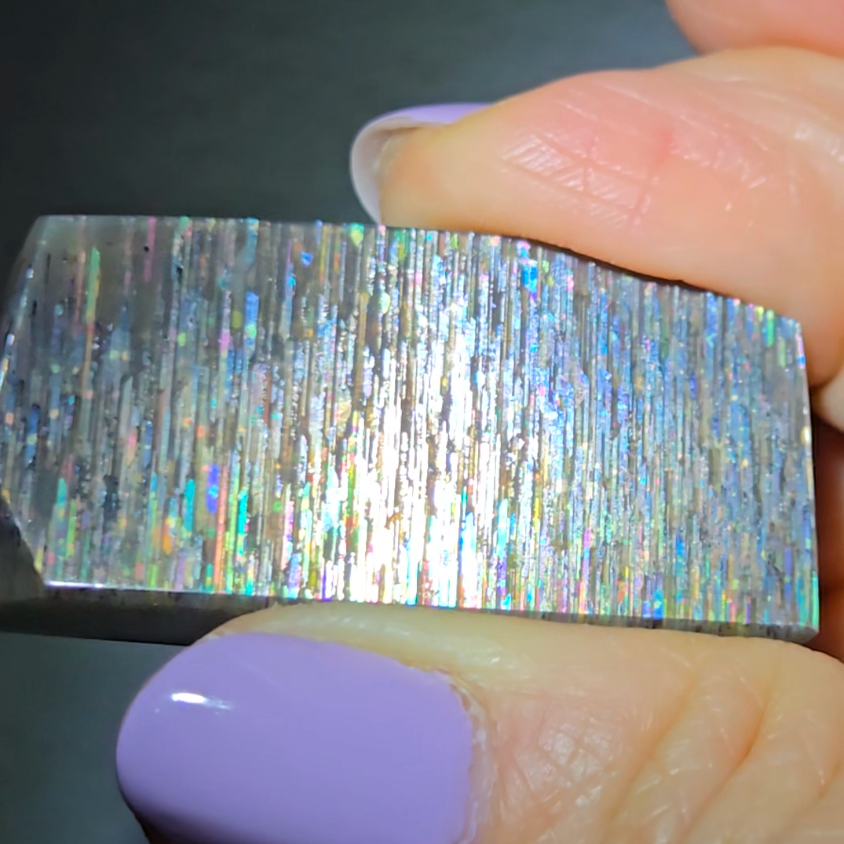 Rainbow meteor shower sunstone from Tanzania - SM95