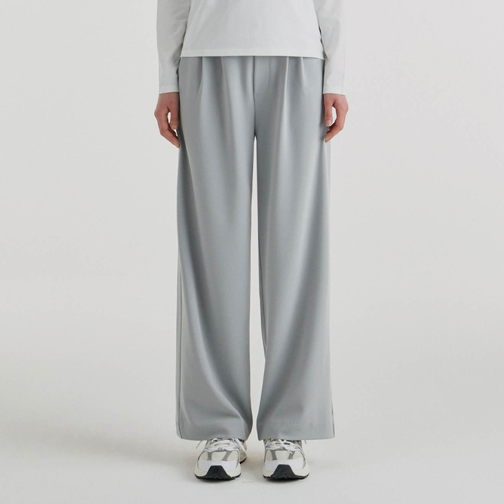 【返工X運動闊褲】預購_FFWSPT135 All Day Move Pin Tuck Wide Pants by front2line