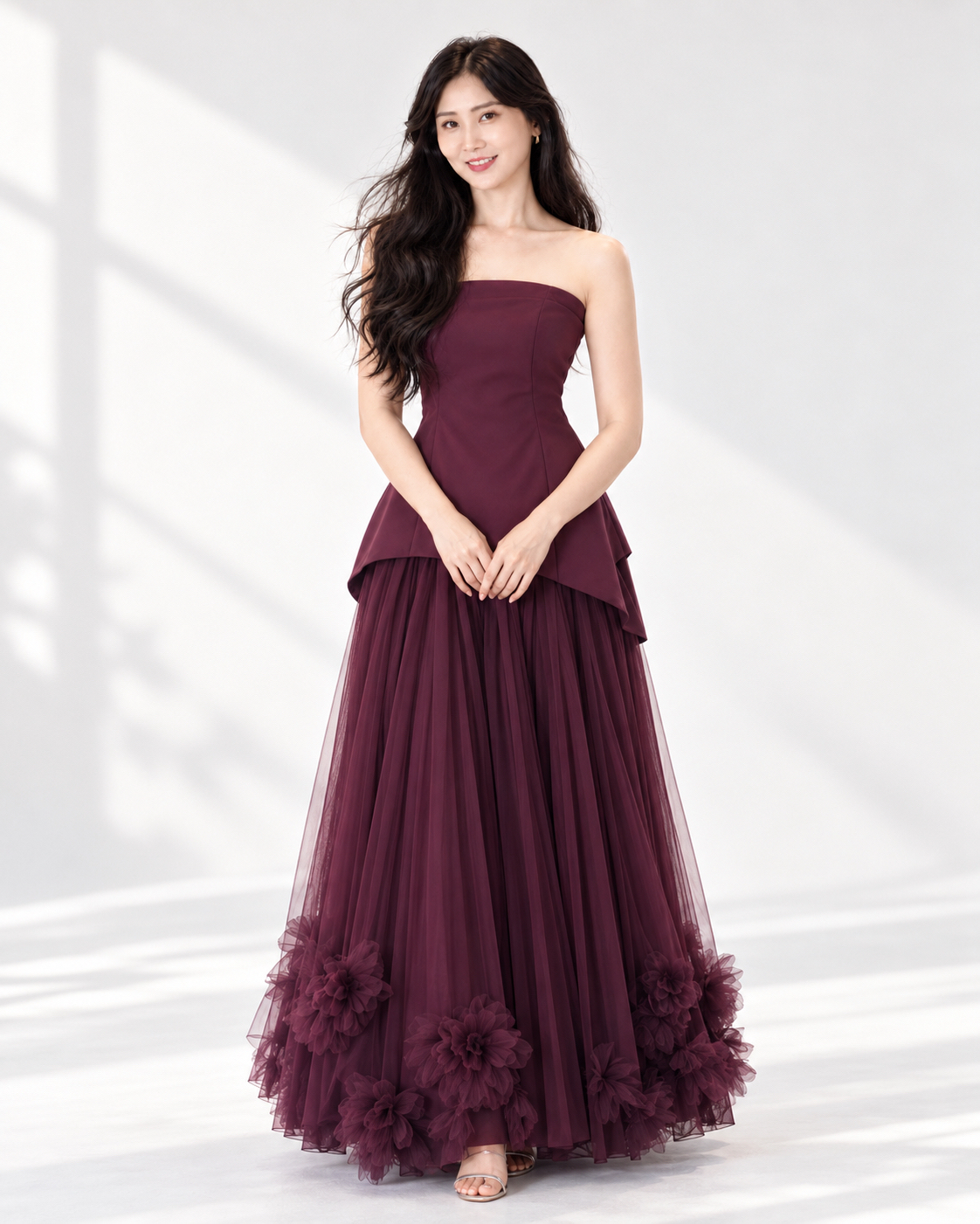 5156 Elysia Two-Tone Gown 