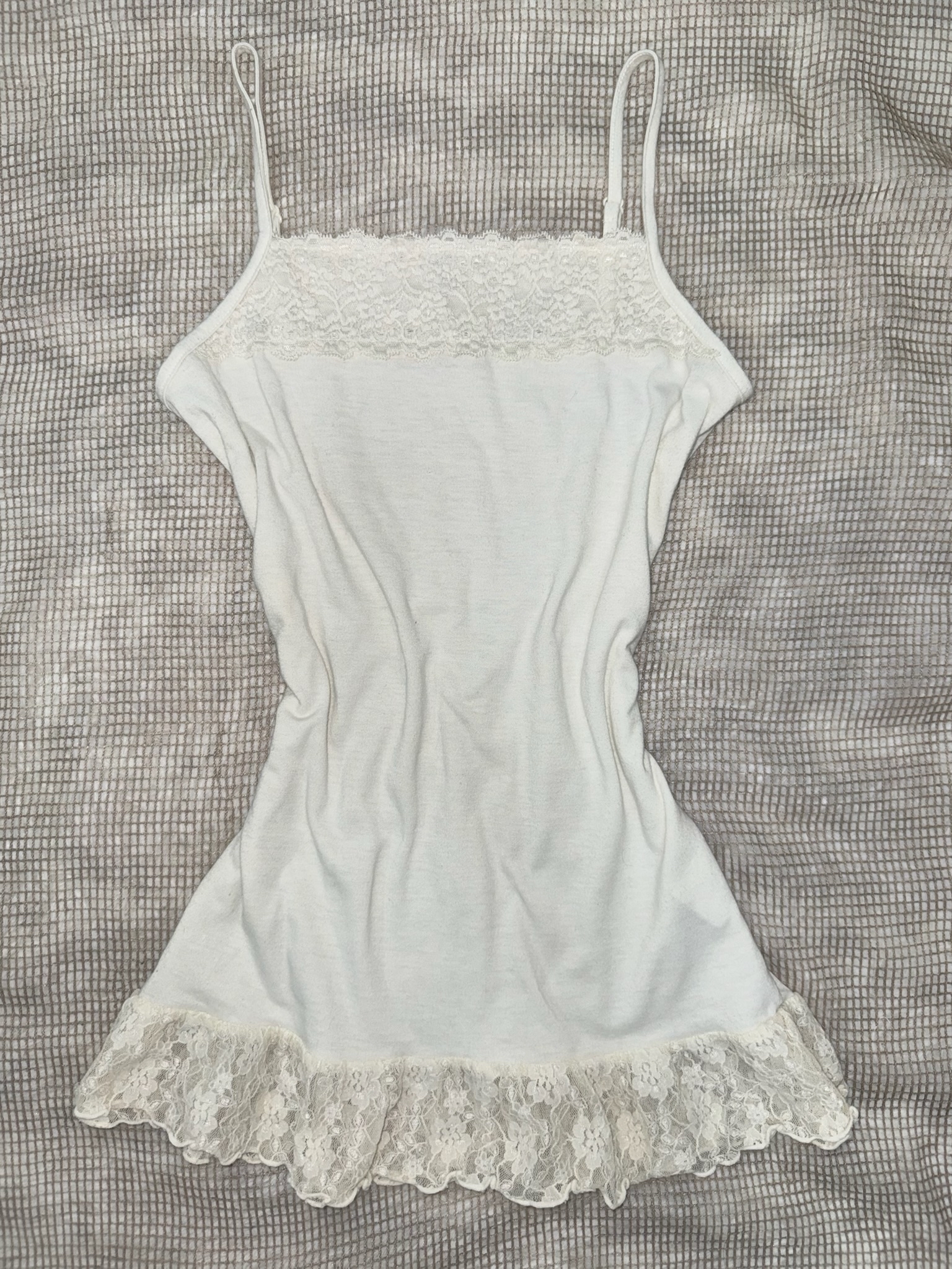 Sweetheart Gingham Top with Lace Trim Set