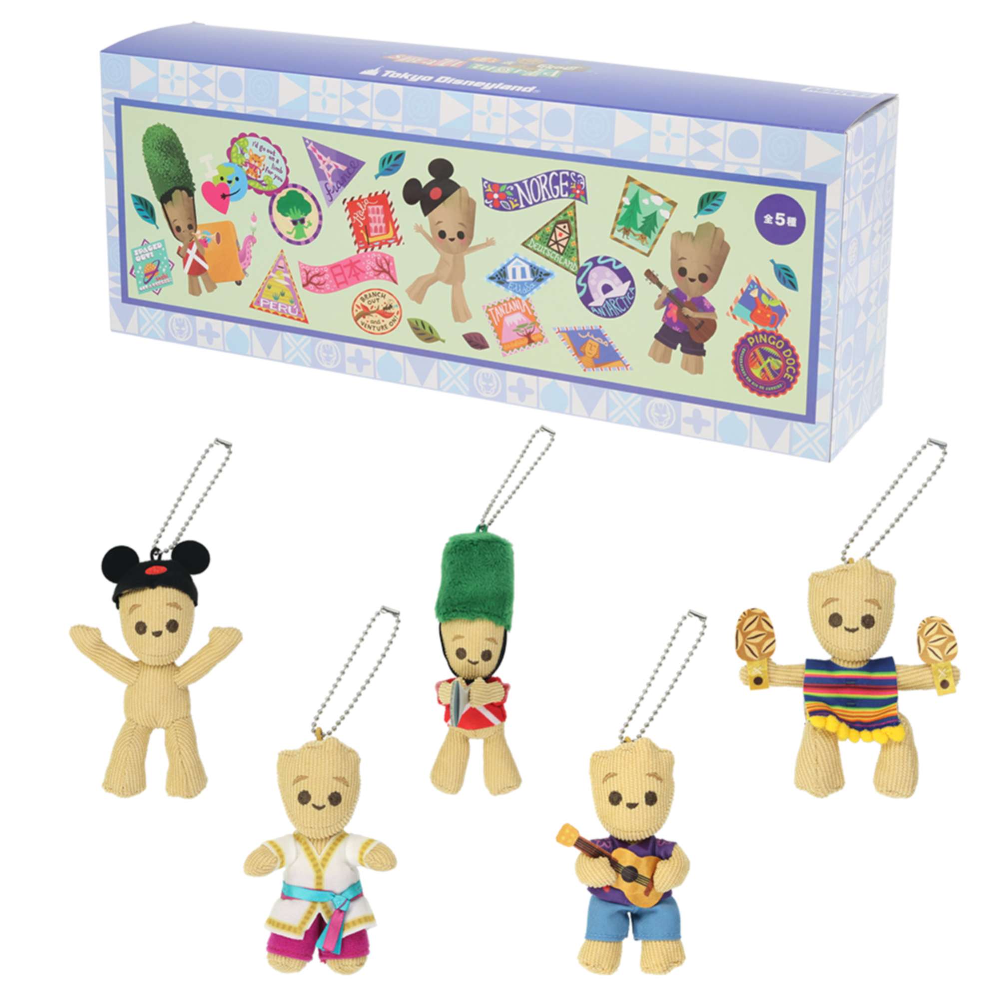 【預訂】TDR It's a Small World with Groot keychain 5p