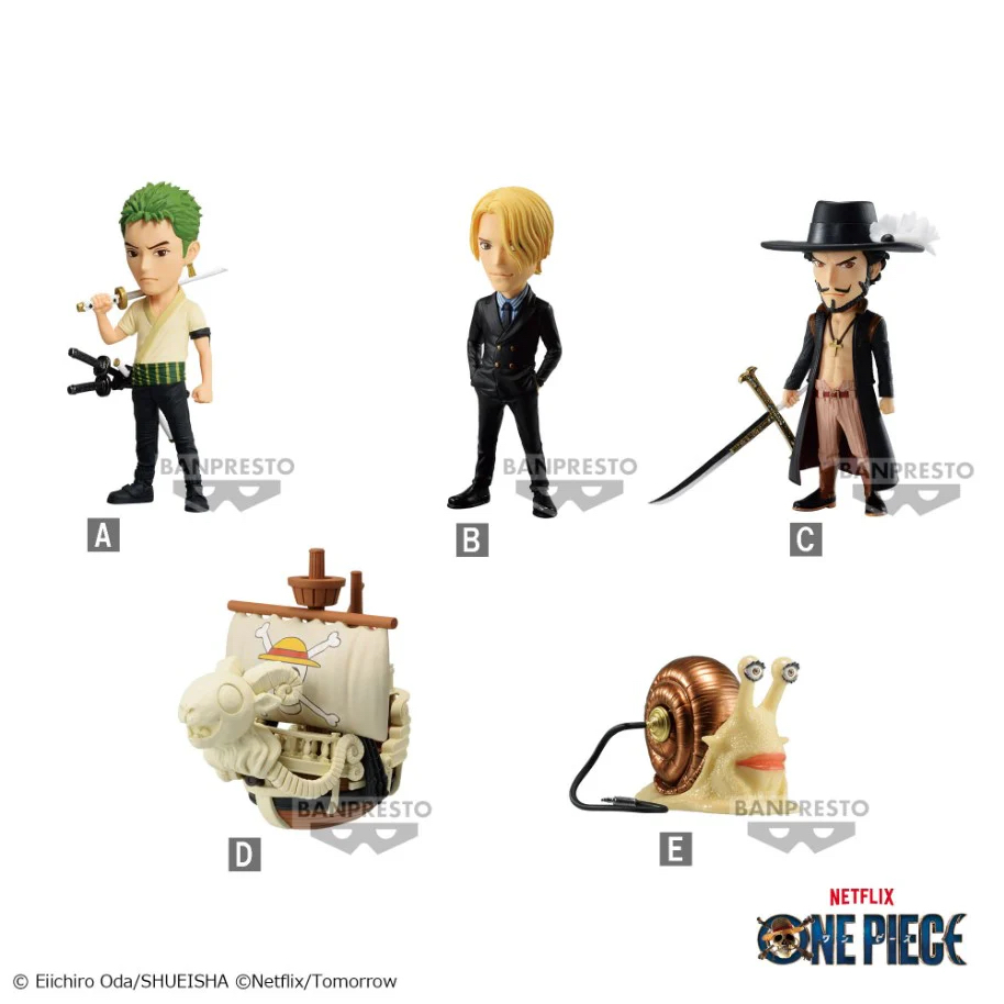WCF 海賊王 One Piece Netflix 真人版 figure （全5種）景品