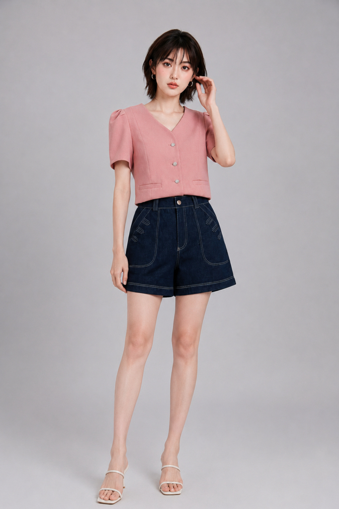 266096 Emerald Grace Tailored Blouse