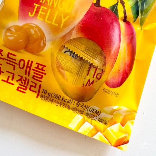 韓國 No Brand Q彈 蘋果芒果軟糖 2包 / 套｜Chewy Apple Mango Jelly