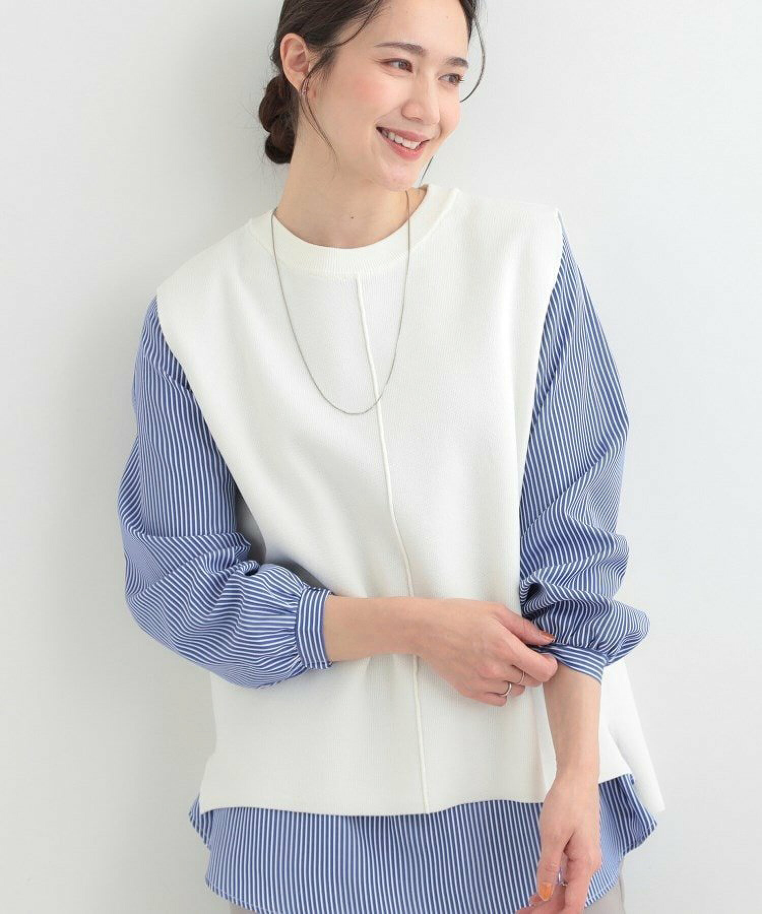 🆕【⭐訂購⭐】  🇯🇵日本直送 🌀百搭時尚針織背心+襯衫 兩件式套裝［4款選］🌀 [ELCA-0070][260319]