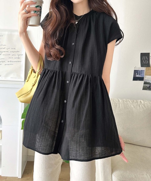 薄紗短袖襯衫【JT038】