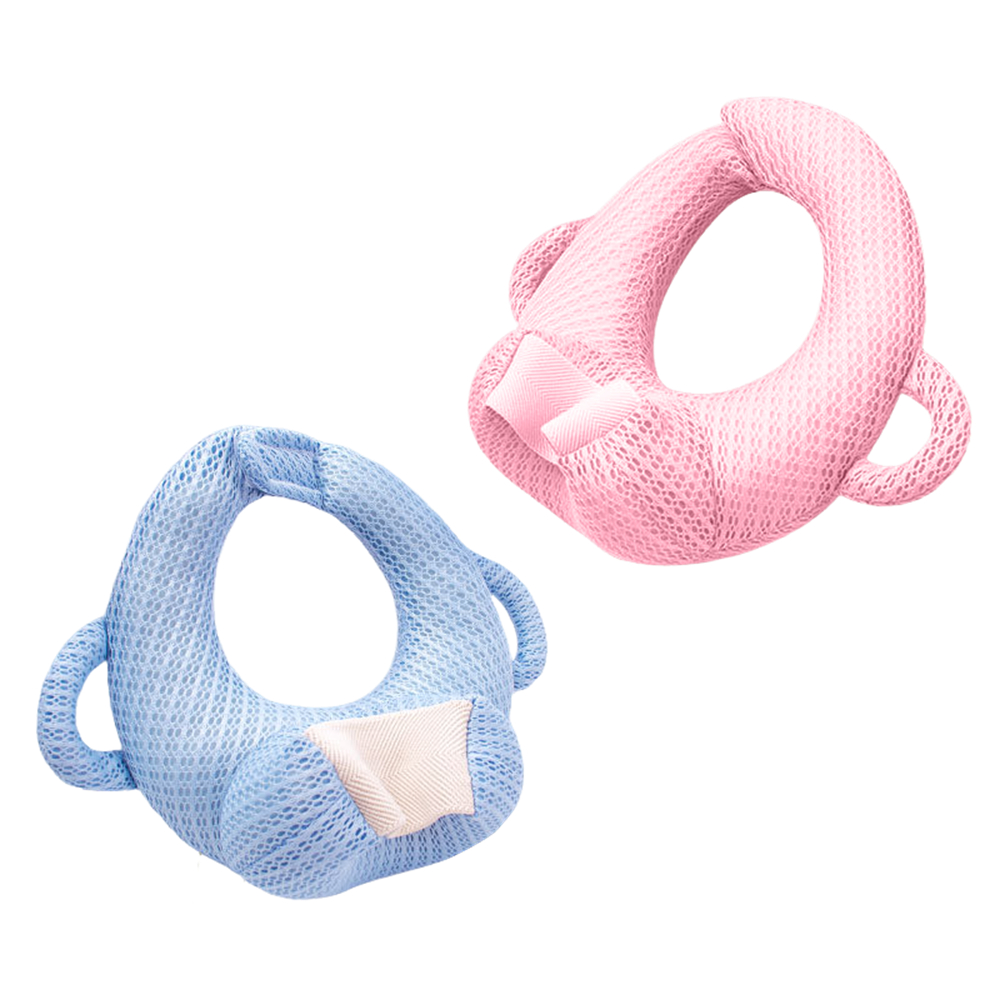 寶寶自動餵奶枕 懶人哺乳枕頭 防吐奶枕頭 嬰兒食奶固定支架 粉色 [平行進口] HK2731