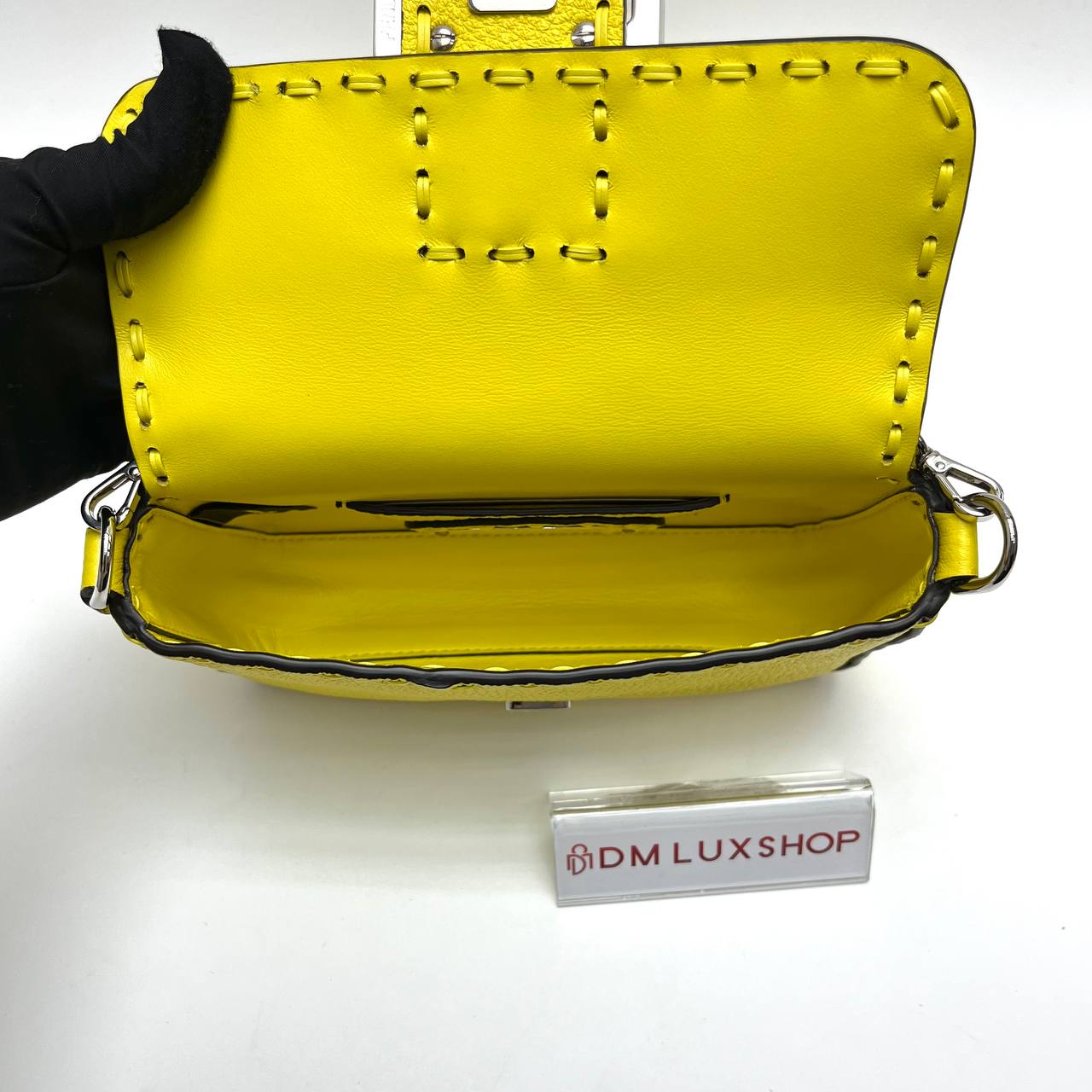 Fendi Mini Yellow Baguette SHW