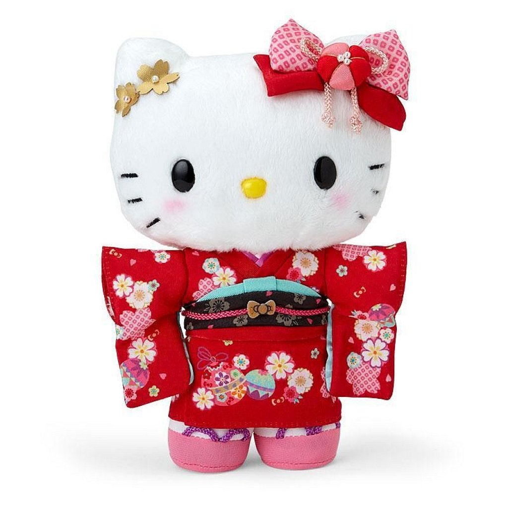 【日本】Hello Kitty 和服造型毛絨公仔