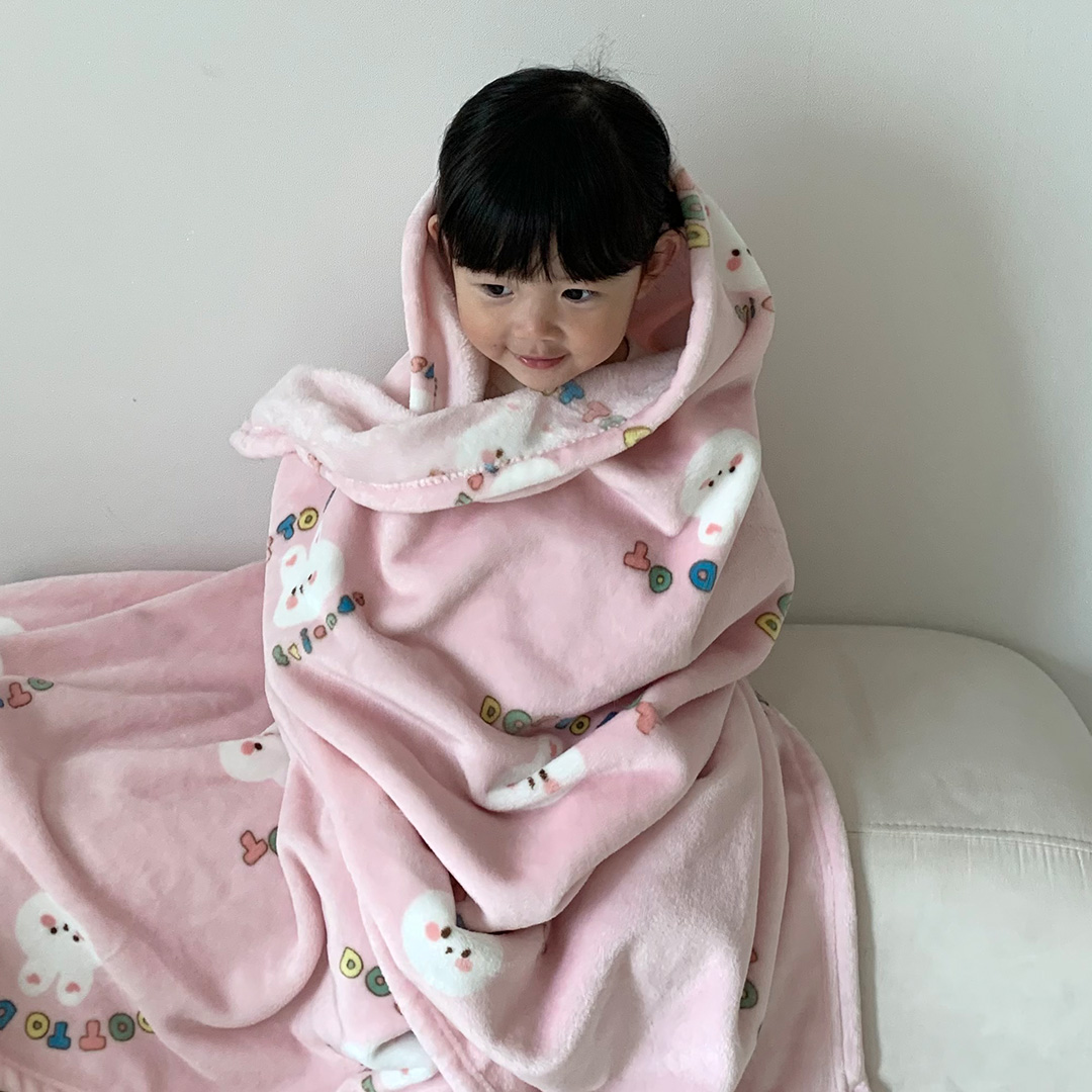 DOTTODOT 彩字軟萌物語系列-極細觸感毛絨毯