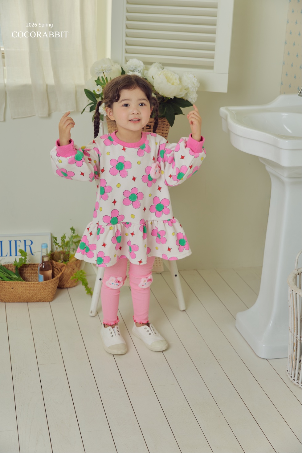 花花兔仔連身裙 / 兔仔 Legging