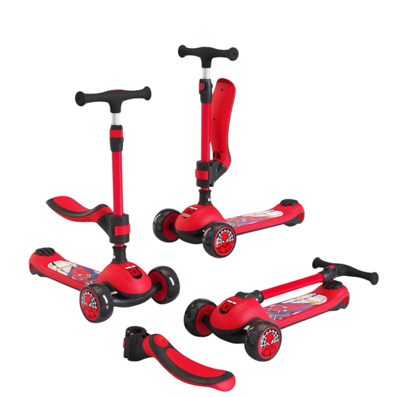 Disney Spiderman 加強版 2合1 摺疊滑板車