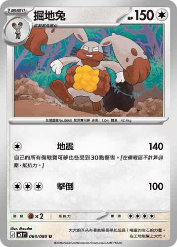 M3F 064/080 掘地兔 U