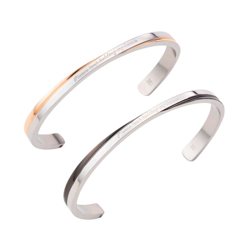 📦訂購 日本限定 White Clover please keep holding my hands 誕生石 手鐲 (一對)