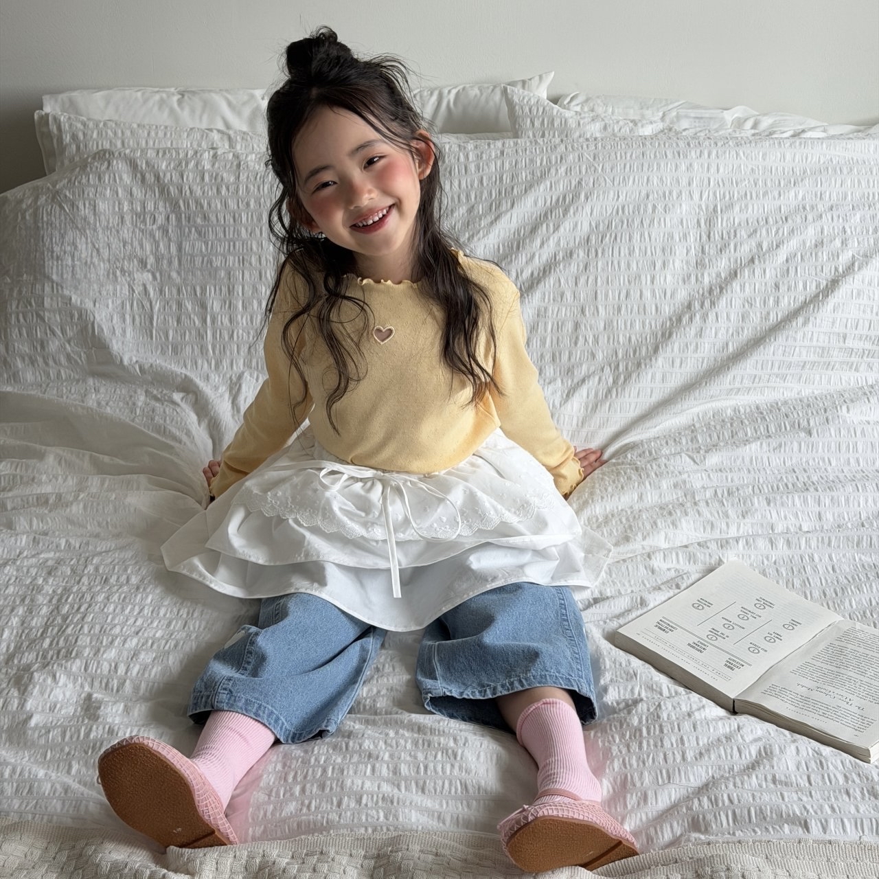 Ninibello | Heart T(Yellow/Ivory M100-110)