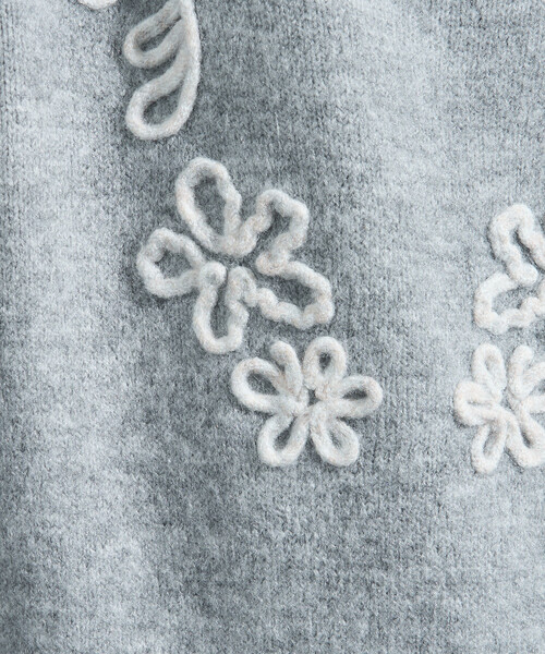 花花刺繡針織衫