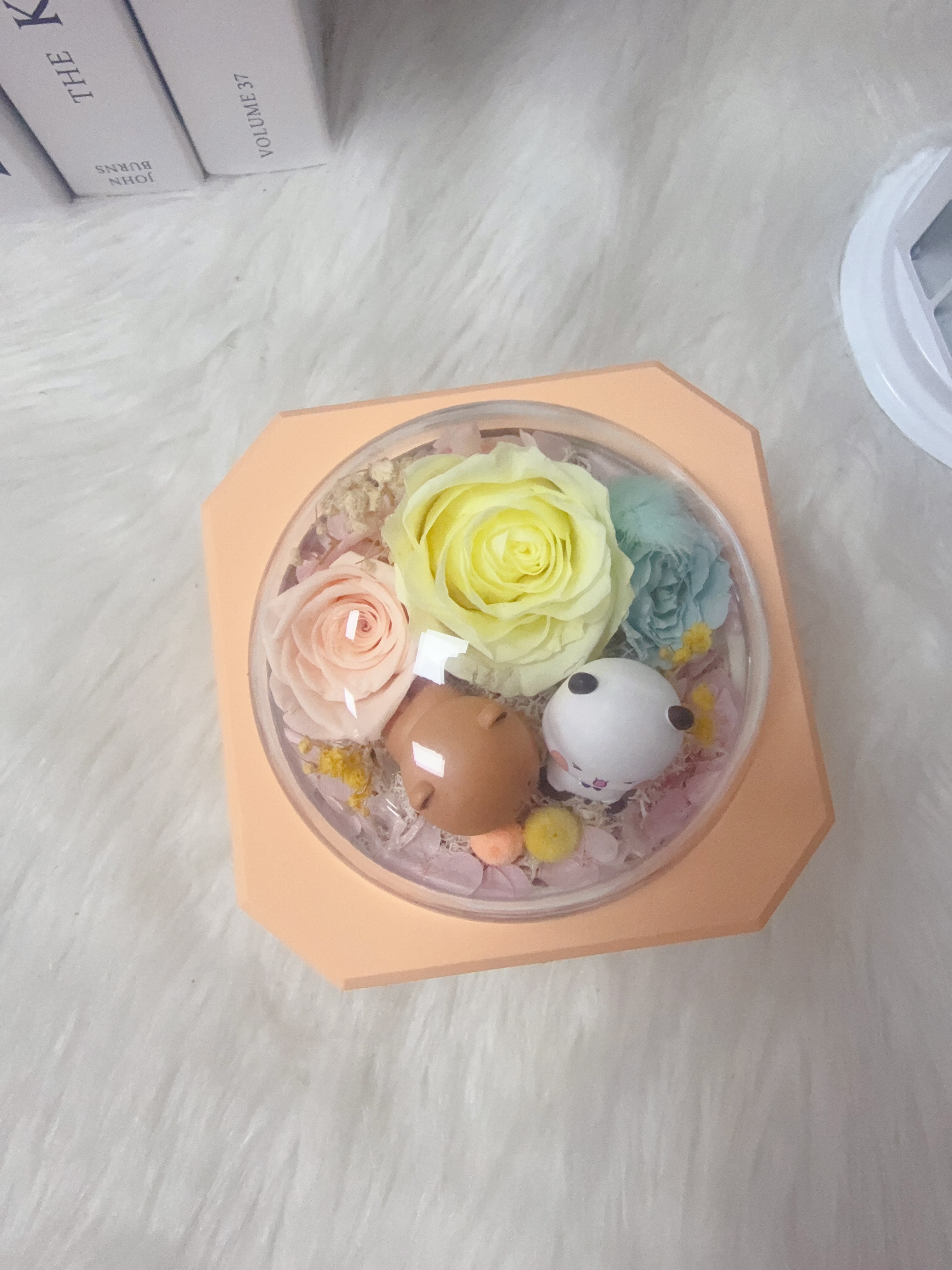 一二布布玫瑰粉紅飾物盒