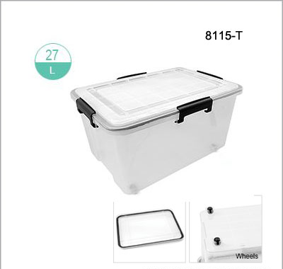 8115-T 四邊扣密氣膠箱27L