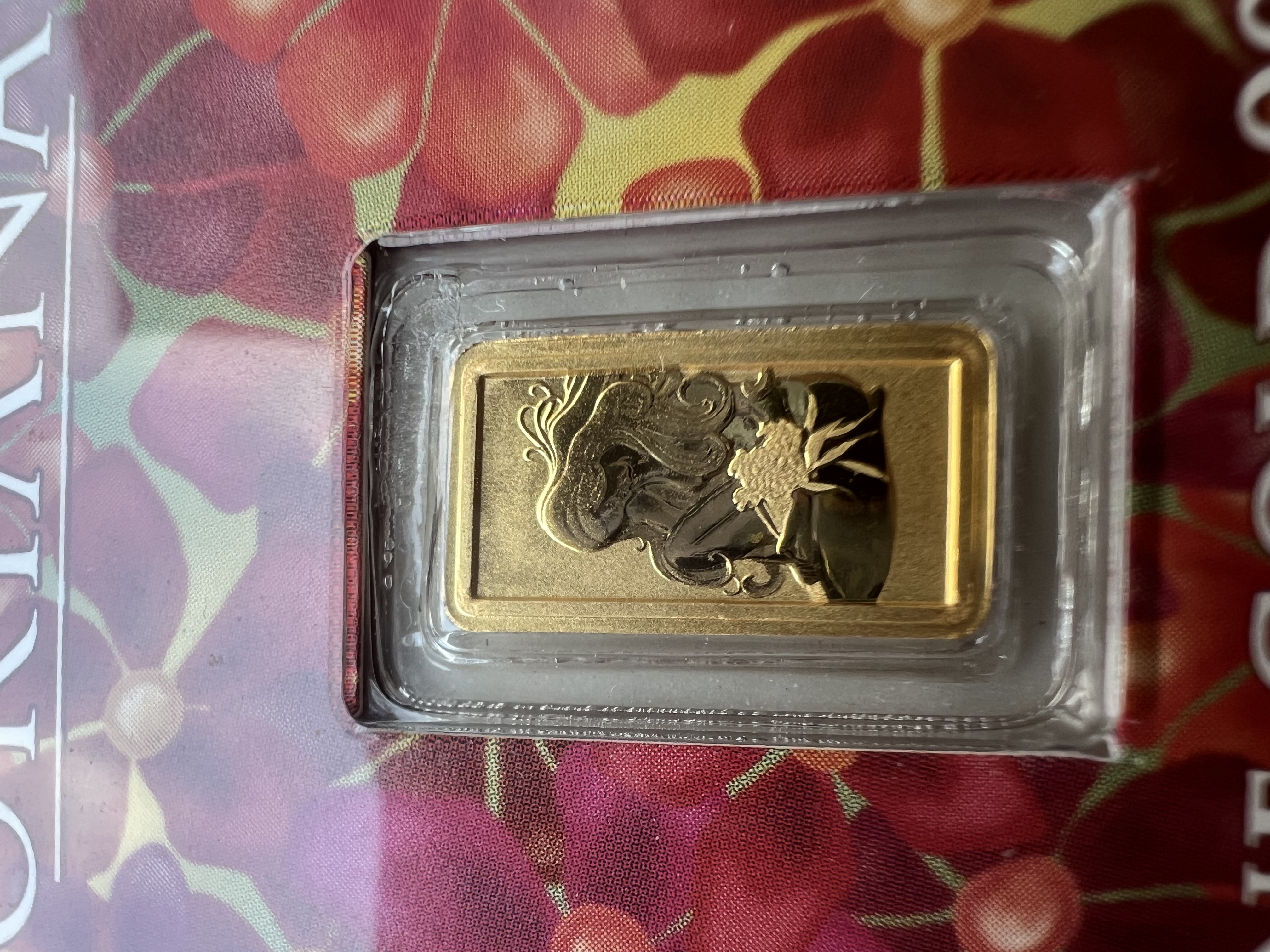 (SN2489) PERTH MINT RARE Vintage Oriana 1g 🇦🇺 Australia Gold Bar Emas 999.9 女神