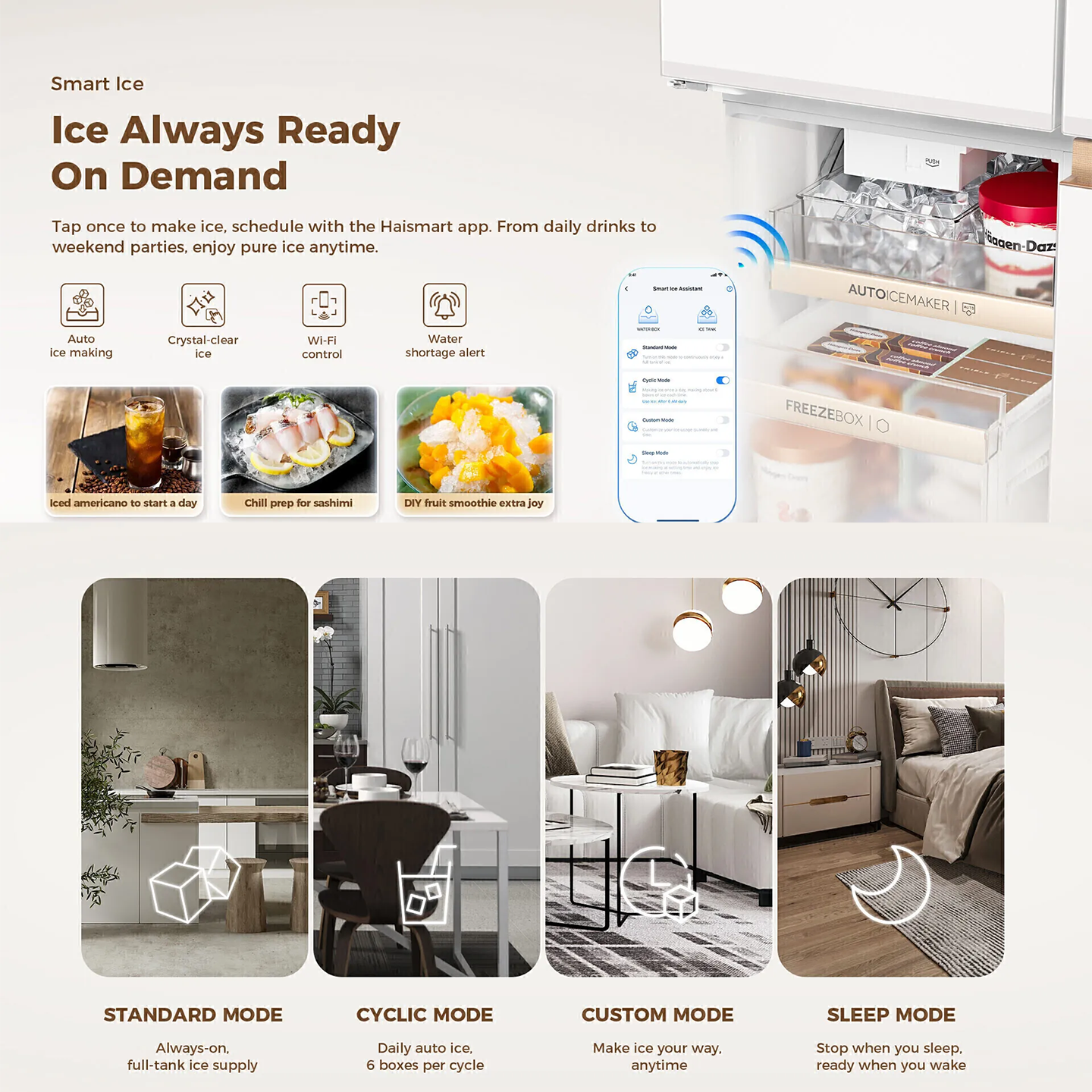 Haier 608L Multi-Door Inverter Glass Fridge (HRF-IM608FG)