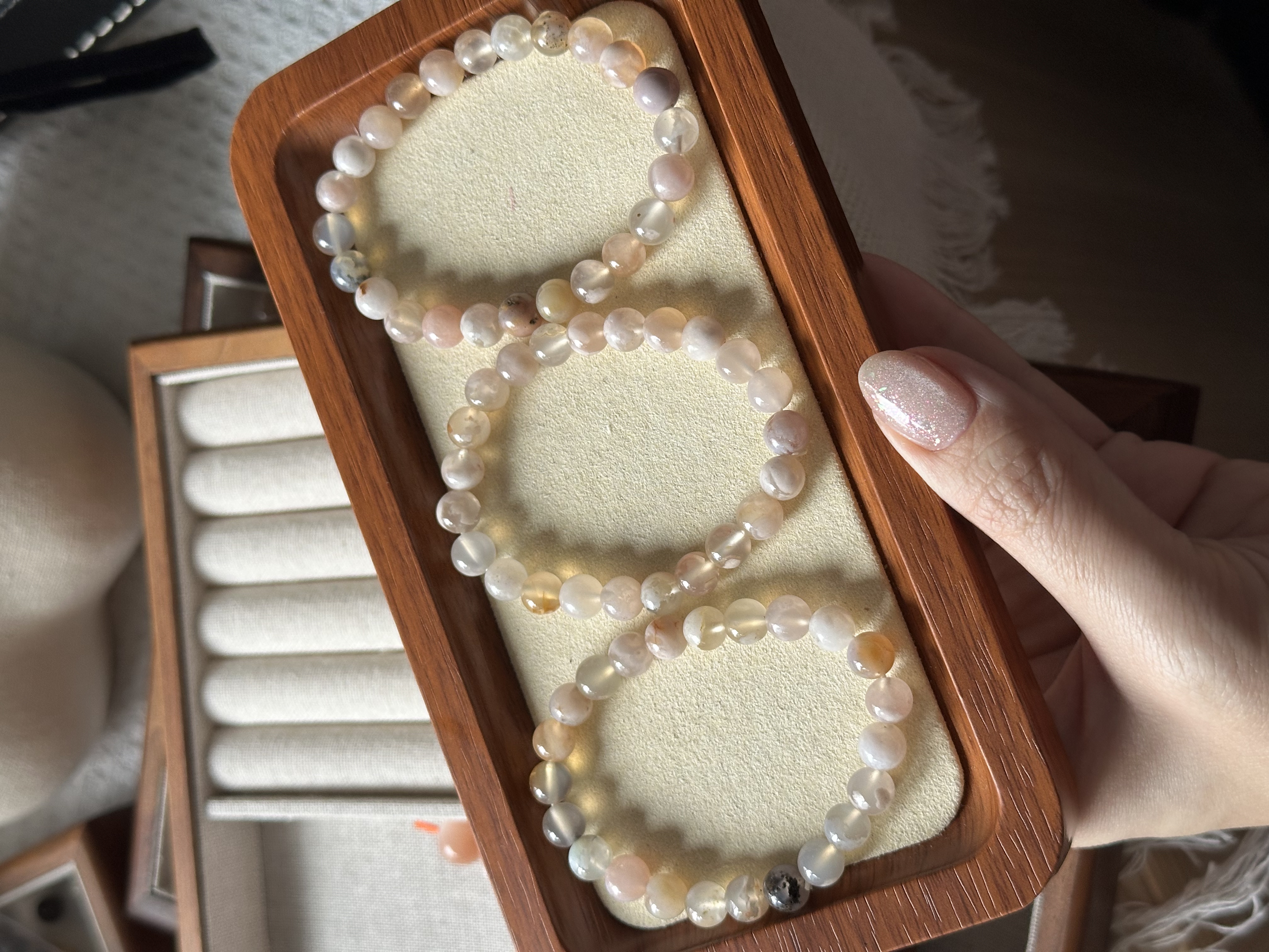 樱花玛瑙 ｜ Sakura Agate 7mm+ 