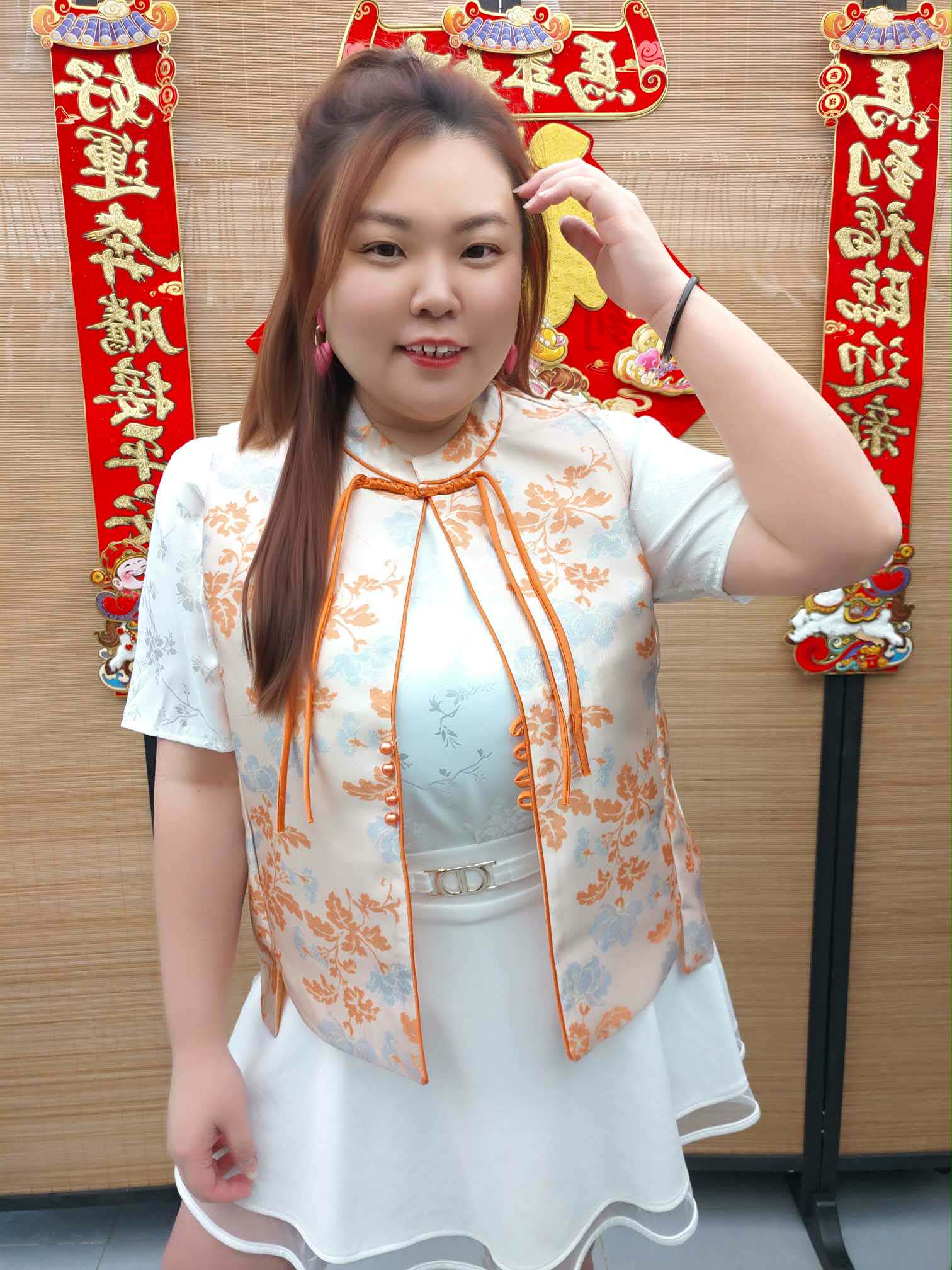 DDI05 印花新设计中式马甲（胸围 115CM以内）