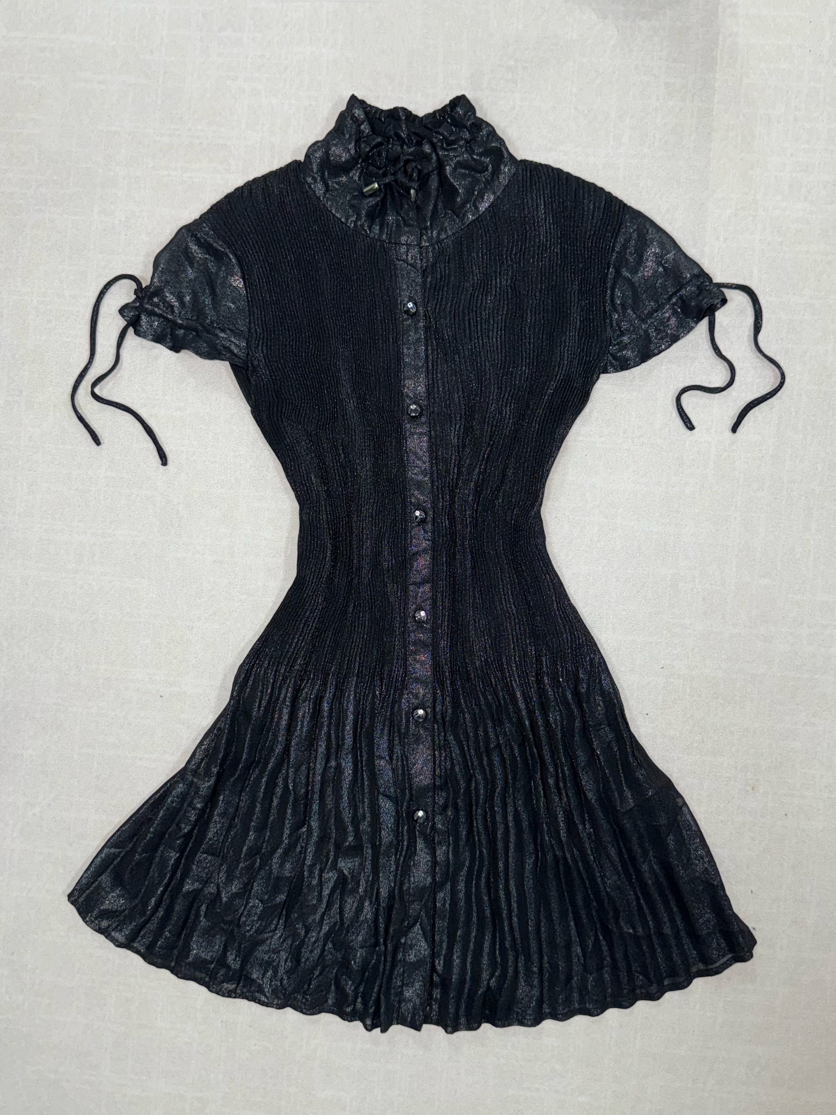 Velvet Shadow Mini Dress