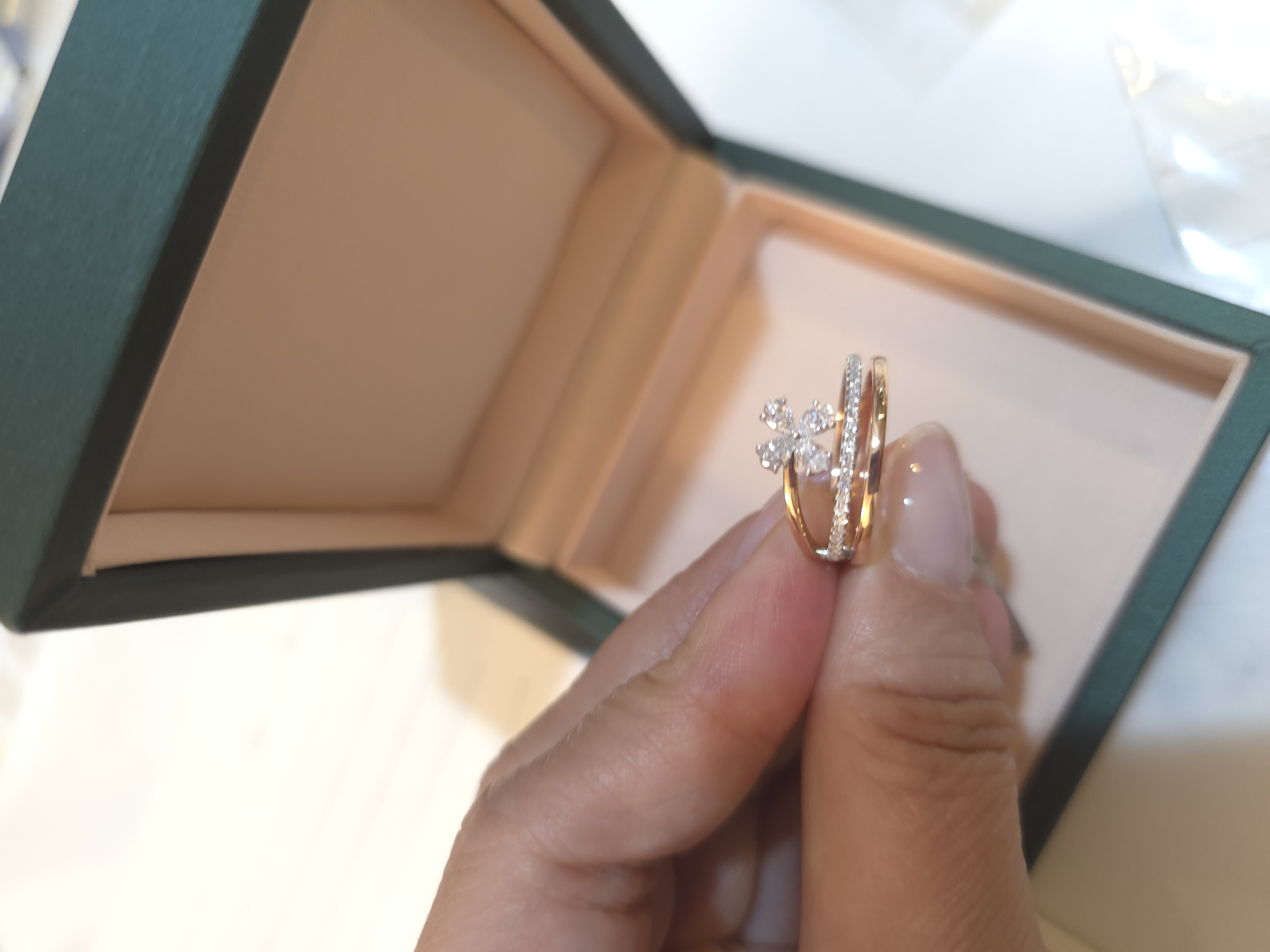 18K 培育鑽石戒指 d0.456 G3.558 S14